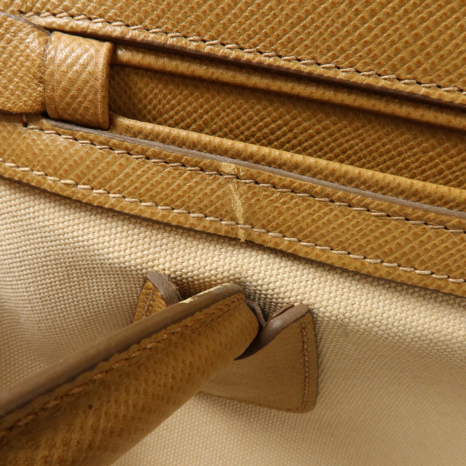 PRADA 牛皮皮革/帆布Hand Bag手挽袋