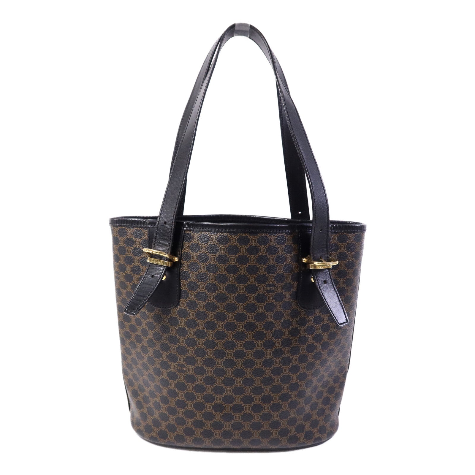 CELINE 牛皮皮革Tote Bag金扣手挽袋