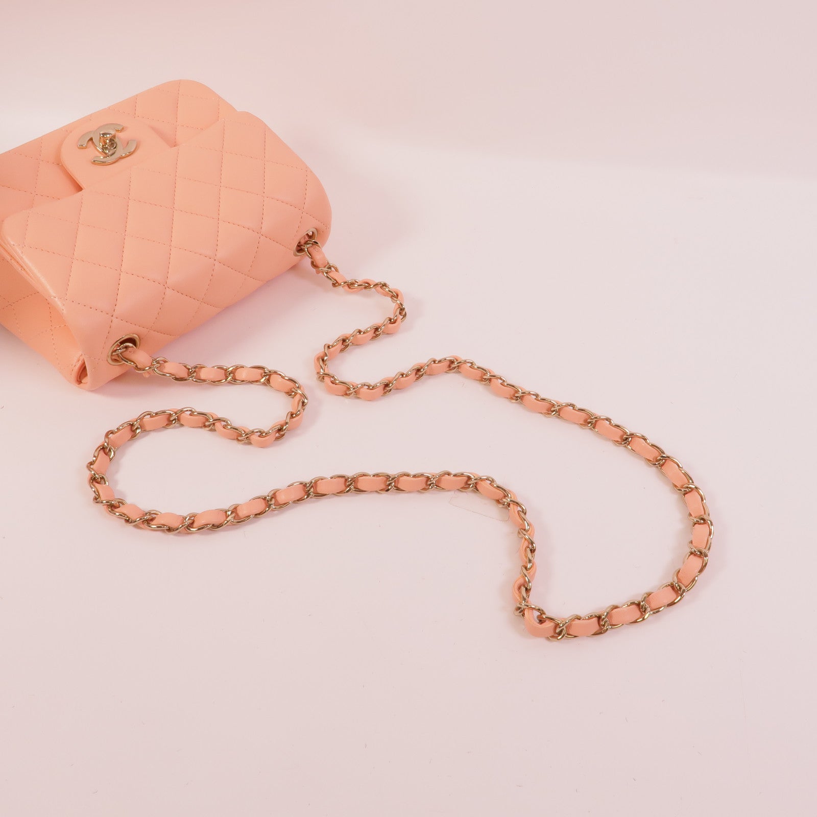 CHANEL 羊皮皮革Classic 17鏈帶肩背袋