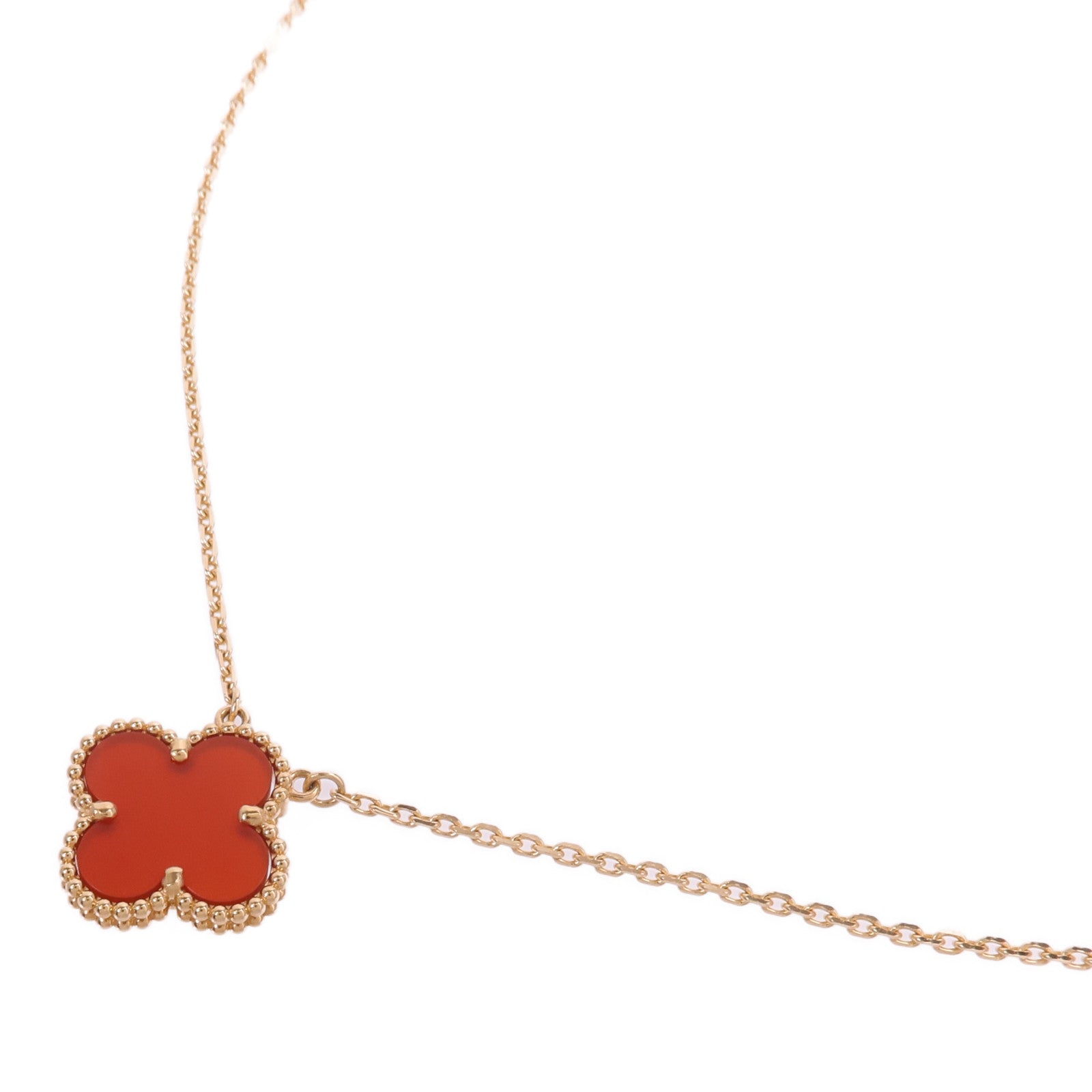 Van Cleef & Arpels 18K玫瑰金Vintage Alhambra項鍊