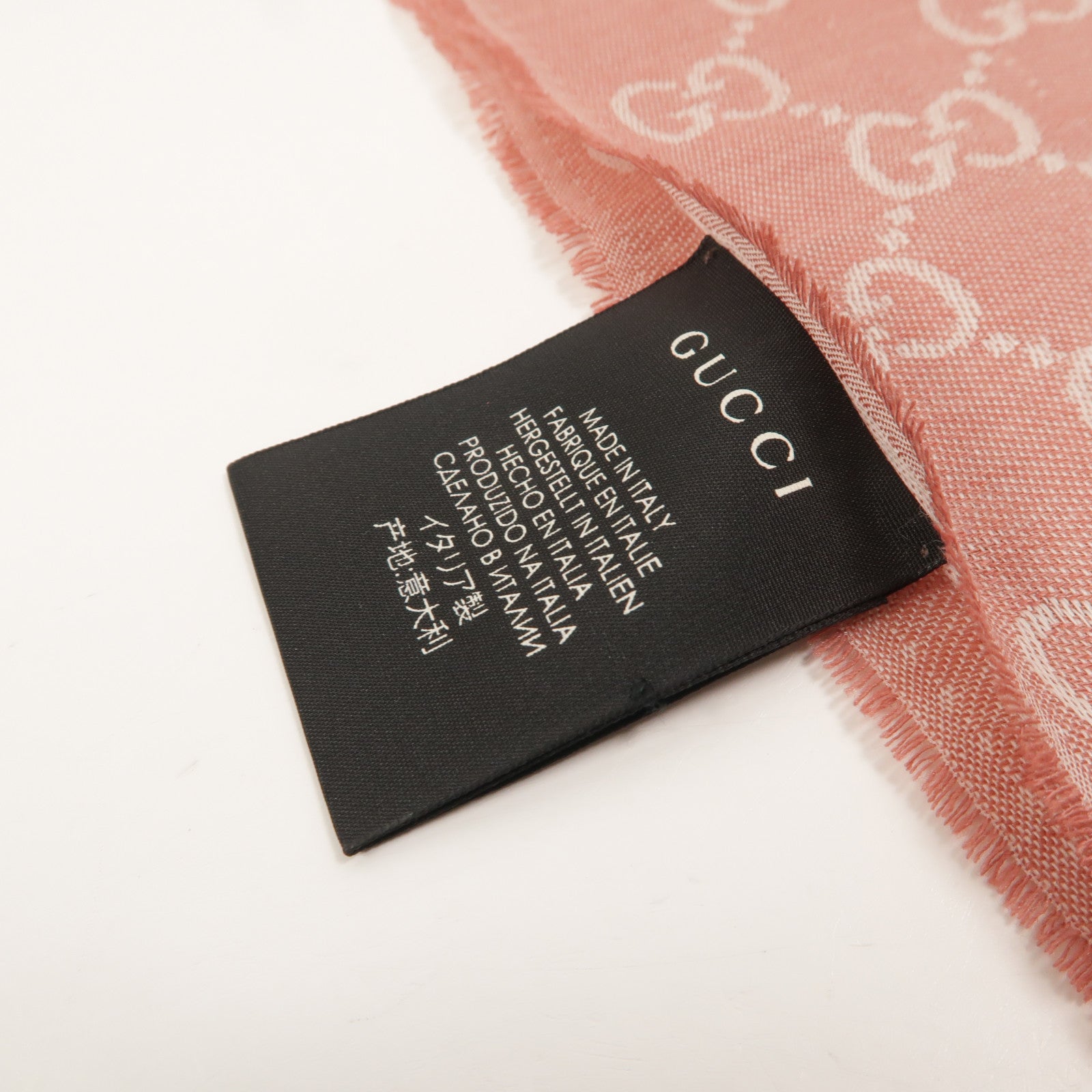 GUCCI 羊毛/絲質Scarf 70X195cm圍巾