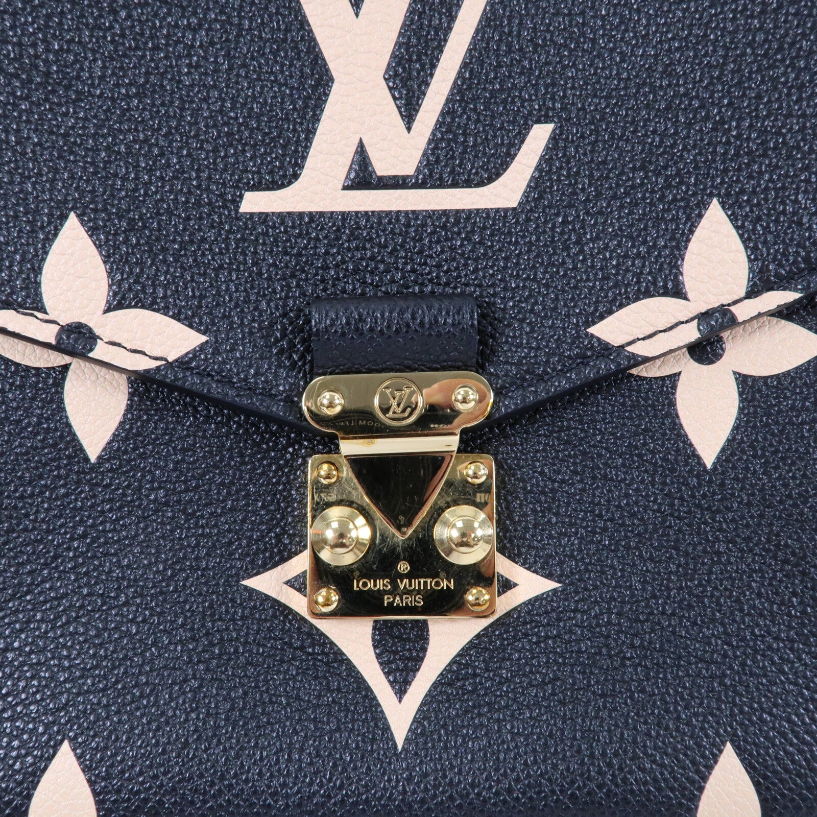 LOUIS VUITTON Monogram Empreinte Pochette Metis金扣手挽肩背兩用袋