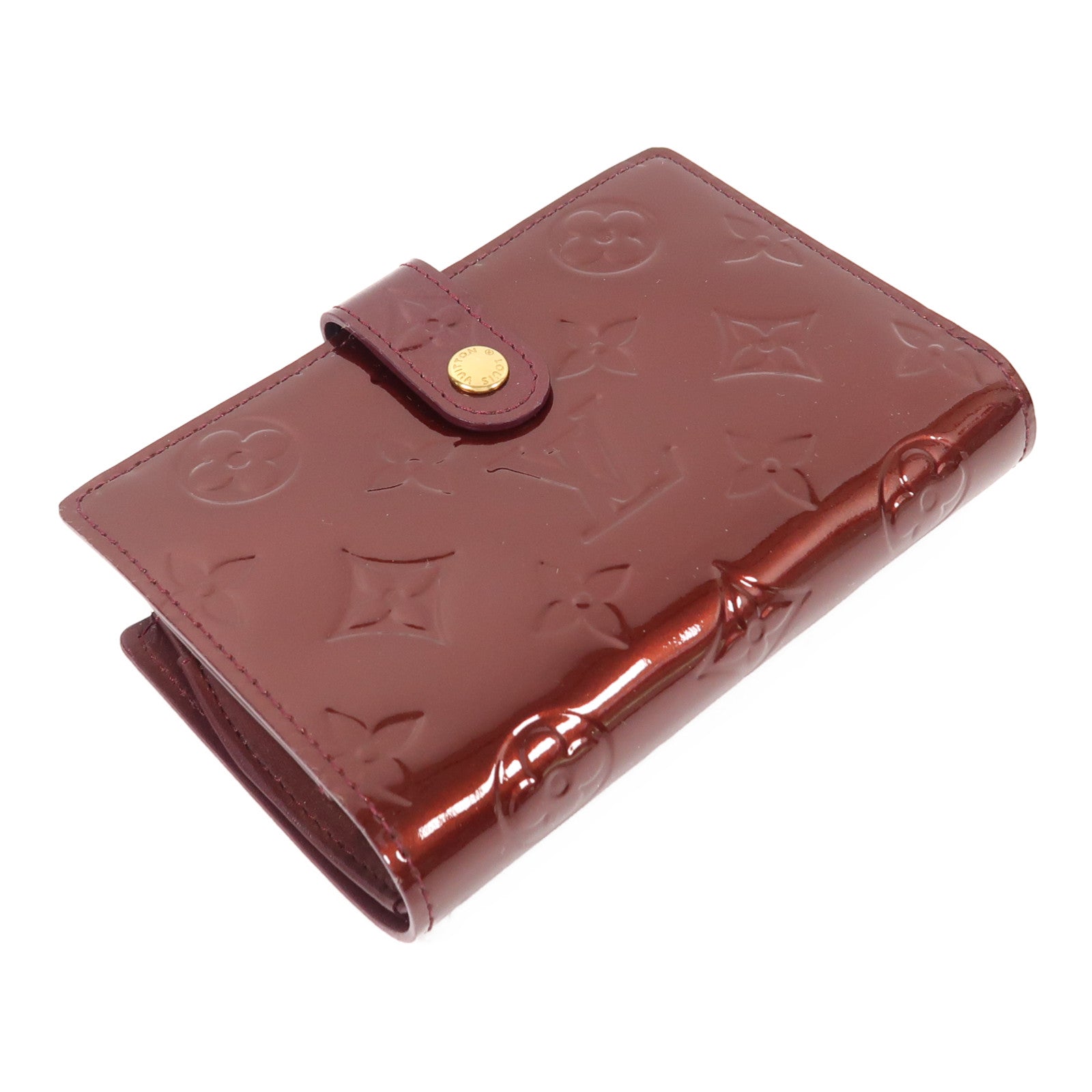 LOUIS VUITTON 【激減優惠】Monogram Vernis Wallet金扣錢包