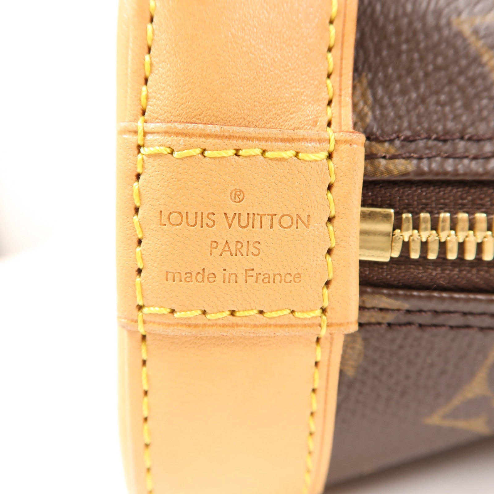 LOUIS VUITTON Monogram Alma BB金扣手挽肩背兩用袋啡色