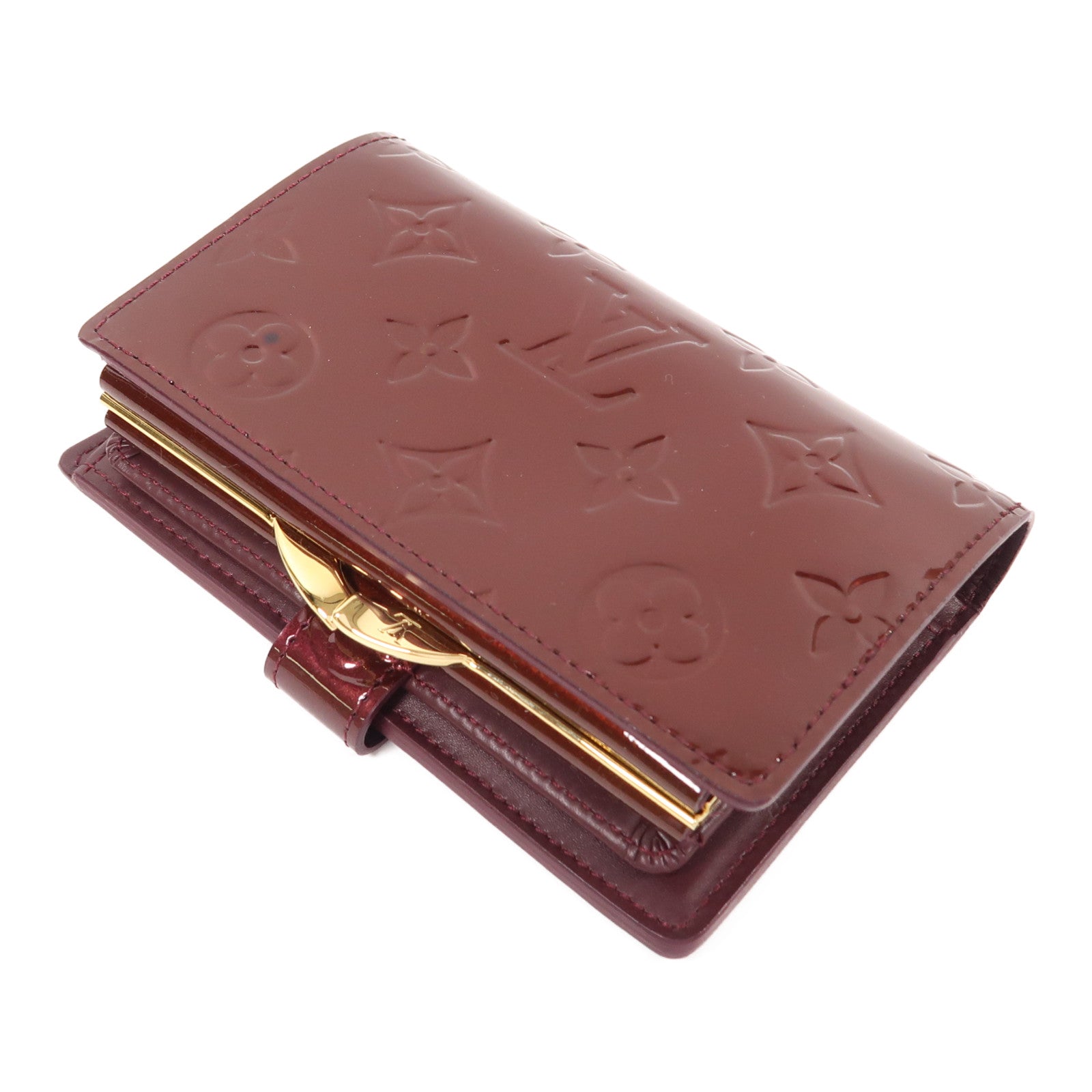 LOUIS VUITTON 【激減優惠】Monogram Vernis Wallet金扣錢包