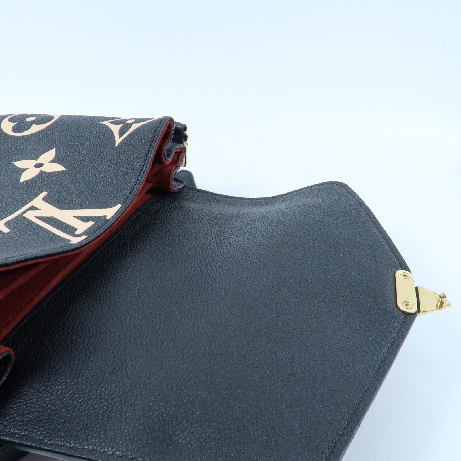 LOUIS VUITTON Monogram Empreinte Pochette Metis金扣手挽肩背兩用袋