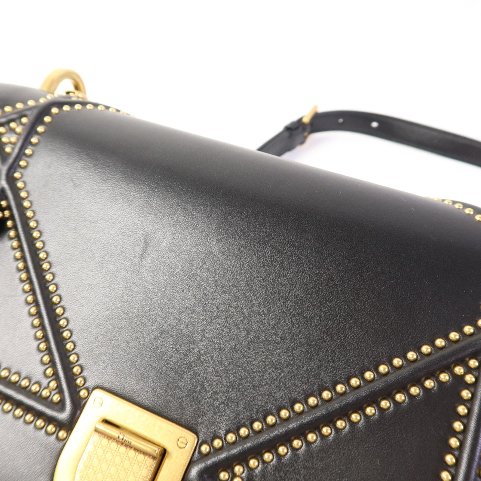 Dior 牛皮皮革Diorama Bag金扣鏈帶肩背袋