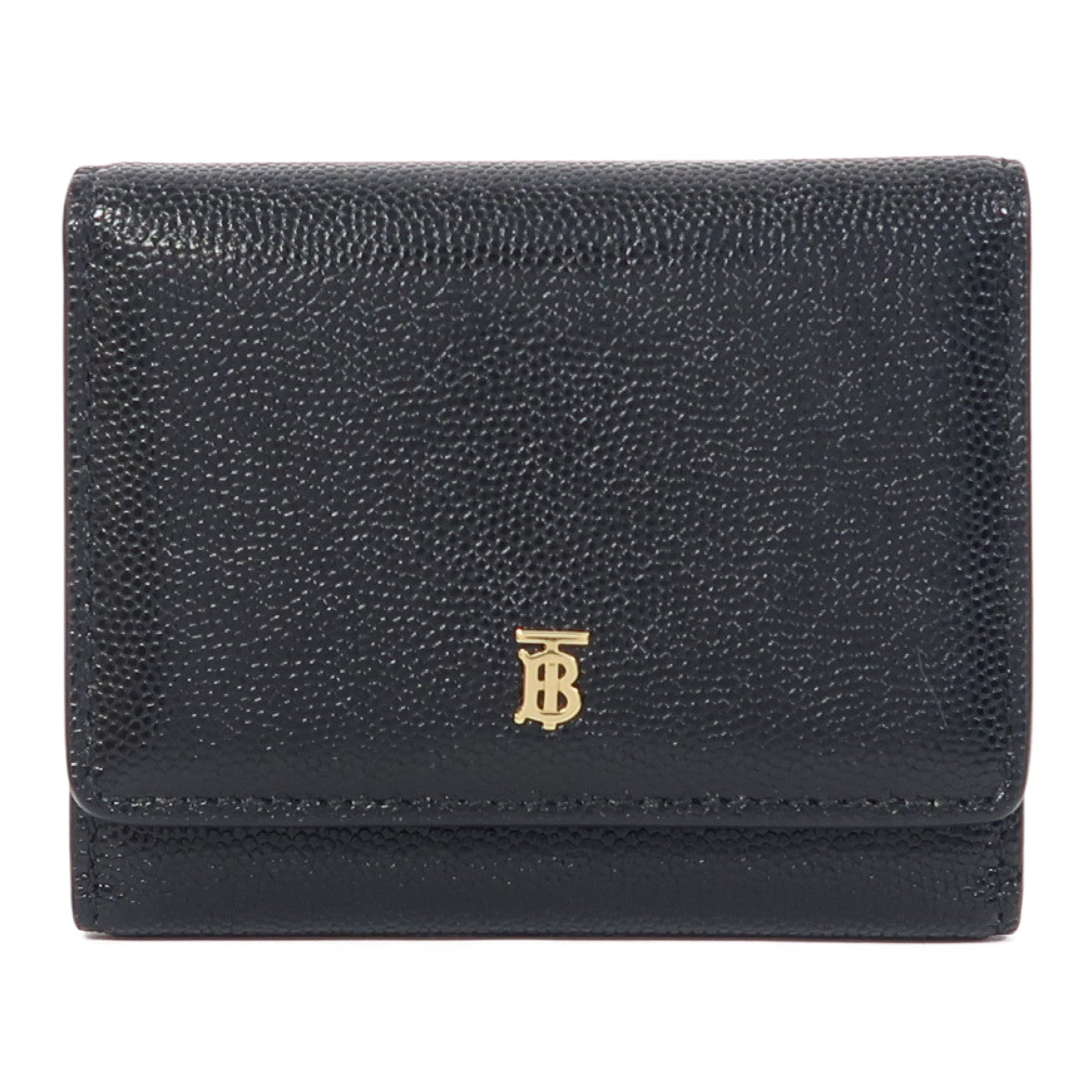 BURBERRY 【激減優惠】牛皮皮革Card Case金扣卡片套黑色