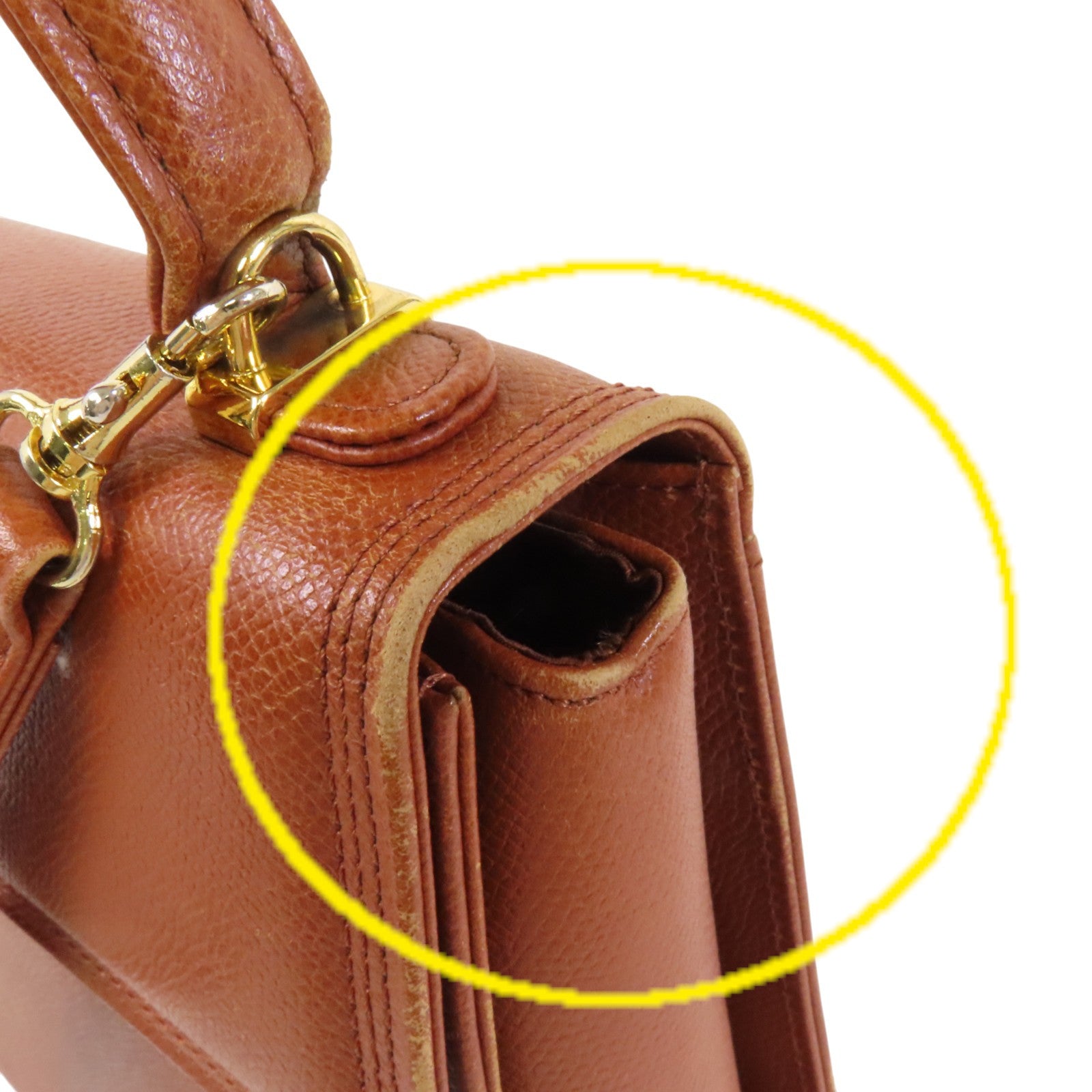 Valentino 【激減優惠】牛皮皮革2Way Shoulder Bag金扣手挽肩背兩用袋