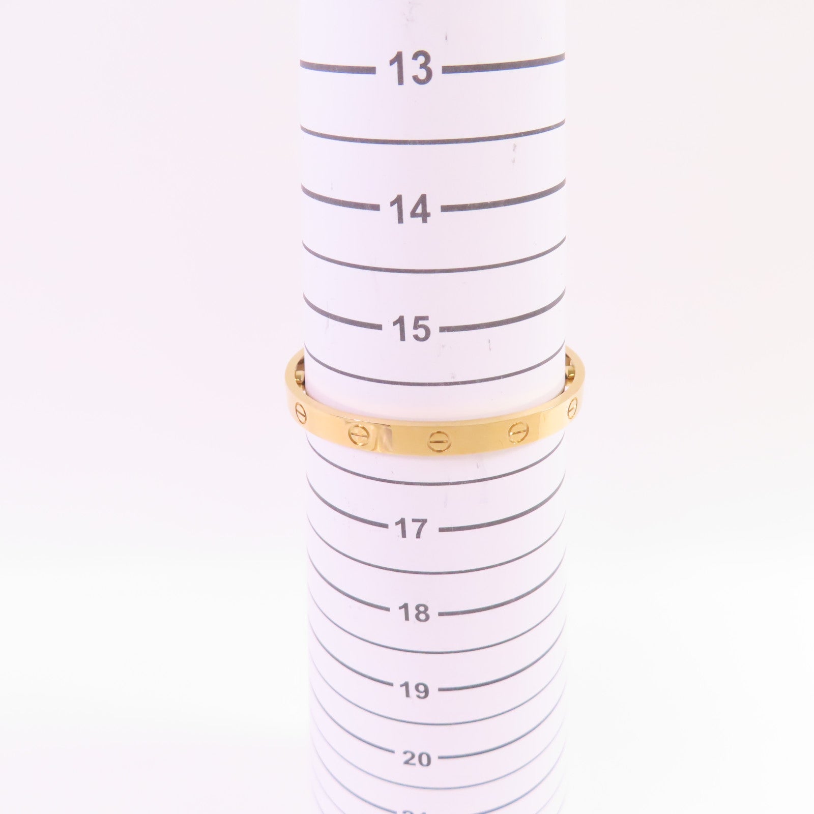 CARTIER 18K黃金Love Blaceret手鐲Cartier#17