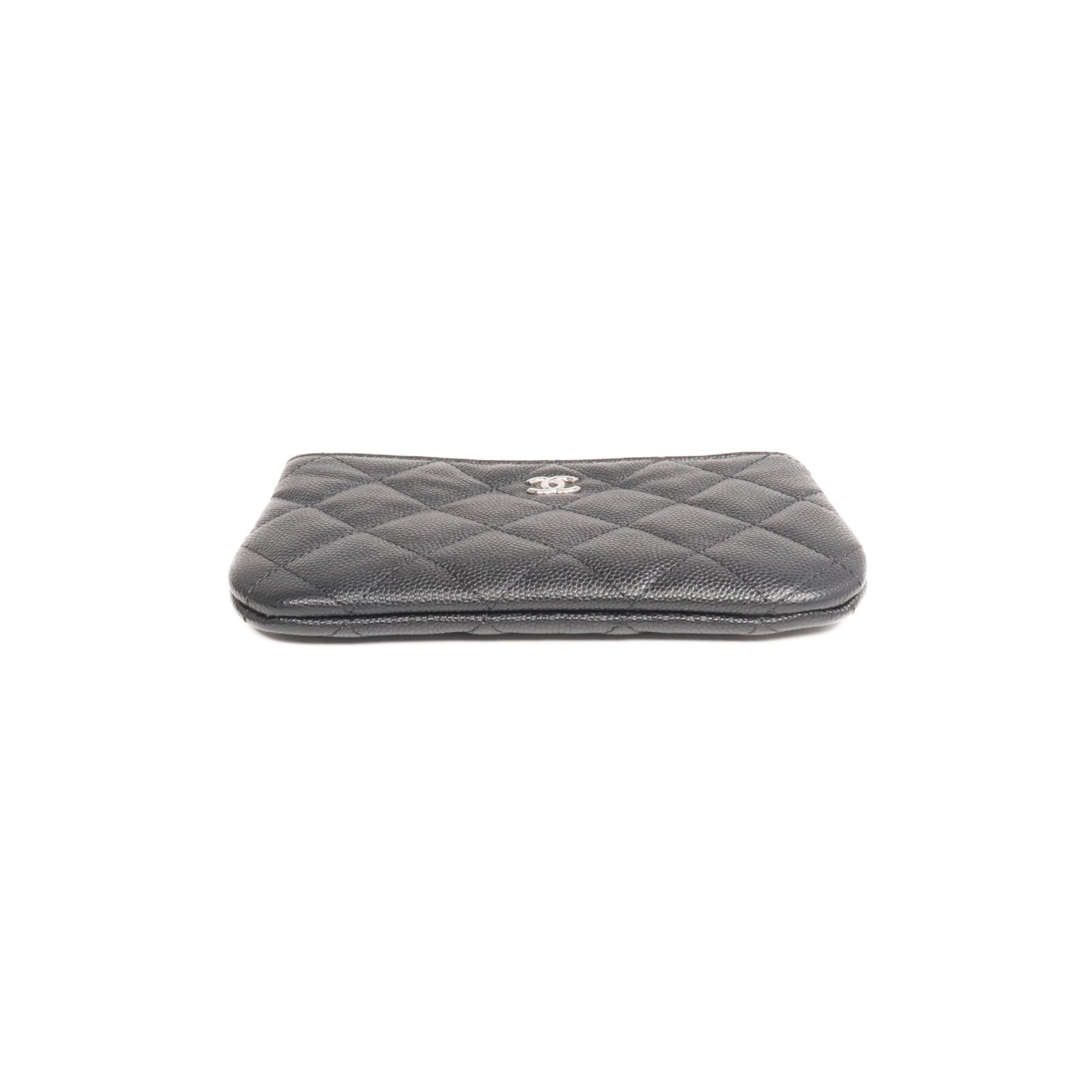 CHANEL 牛皮皮革Coin Case/Pouch銀扣零錢包/手拿包