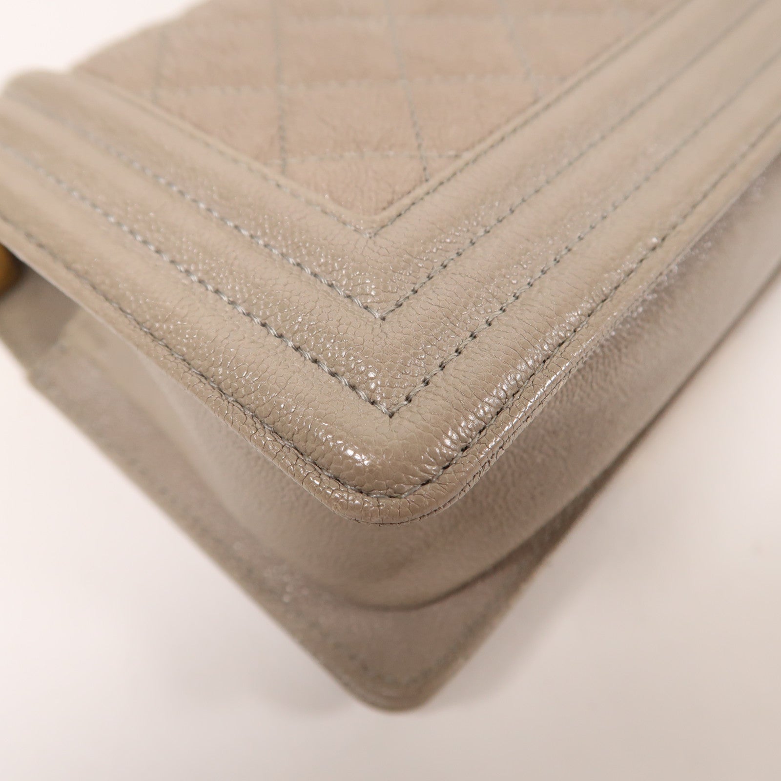 CHANEL 【激減優惠】牛皮皮革Boy 20金扣肩背袋