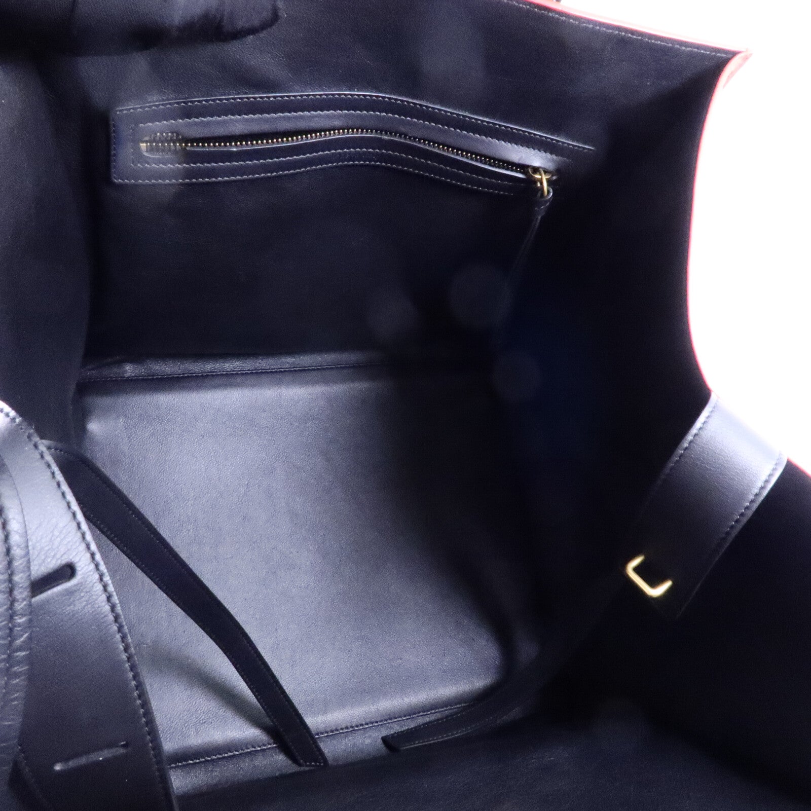 CELINE 牛皮/麂皮皮革Micro Luggage手挽袋
