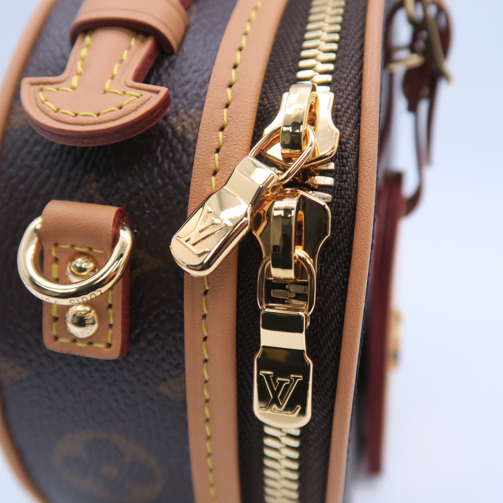 LOUIS VUITTON 【清倉大減價】Monogram Mini Boite Chapeau金扣手挽肩背兩用袋啡色
