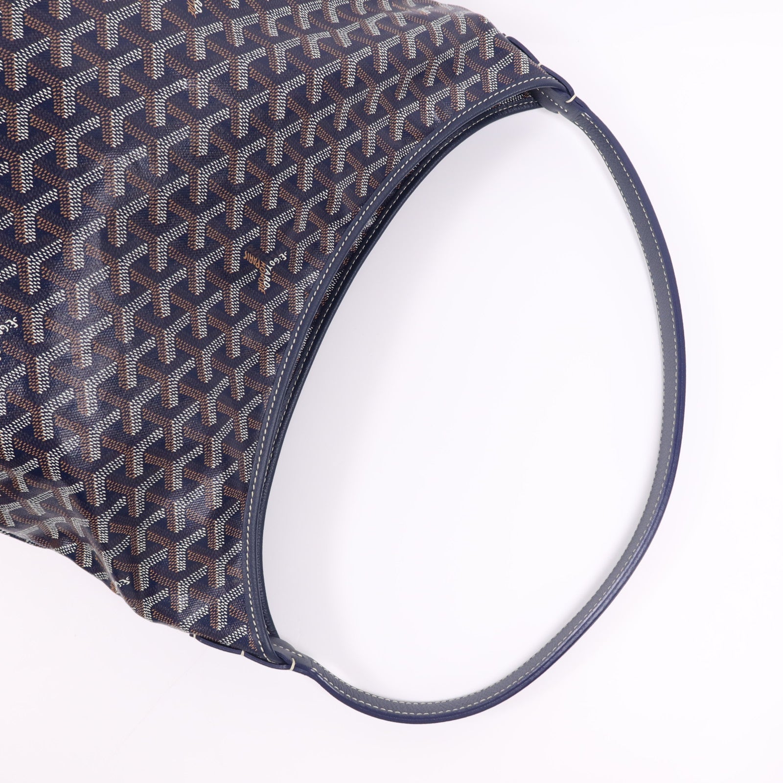 GOYARD 塗層帆布Boheme Hobo Bag銀扣肩背袋