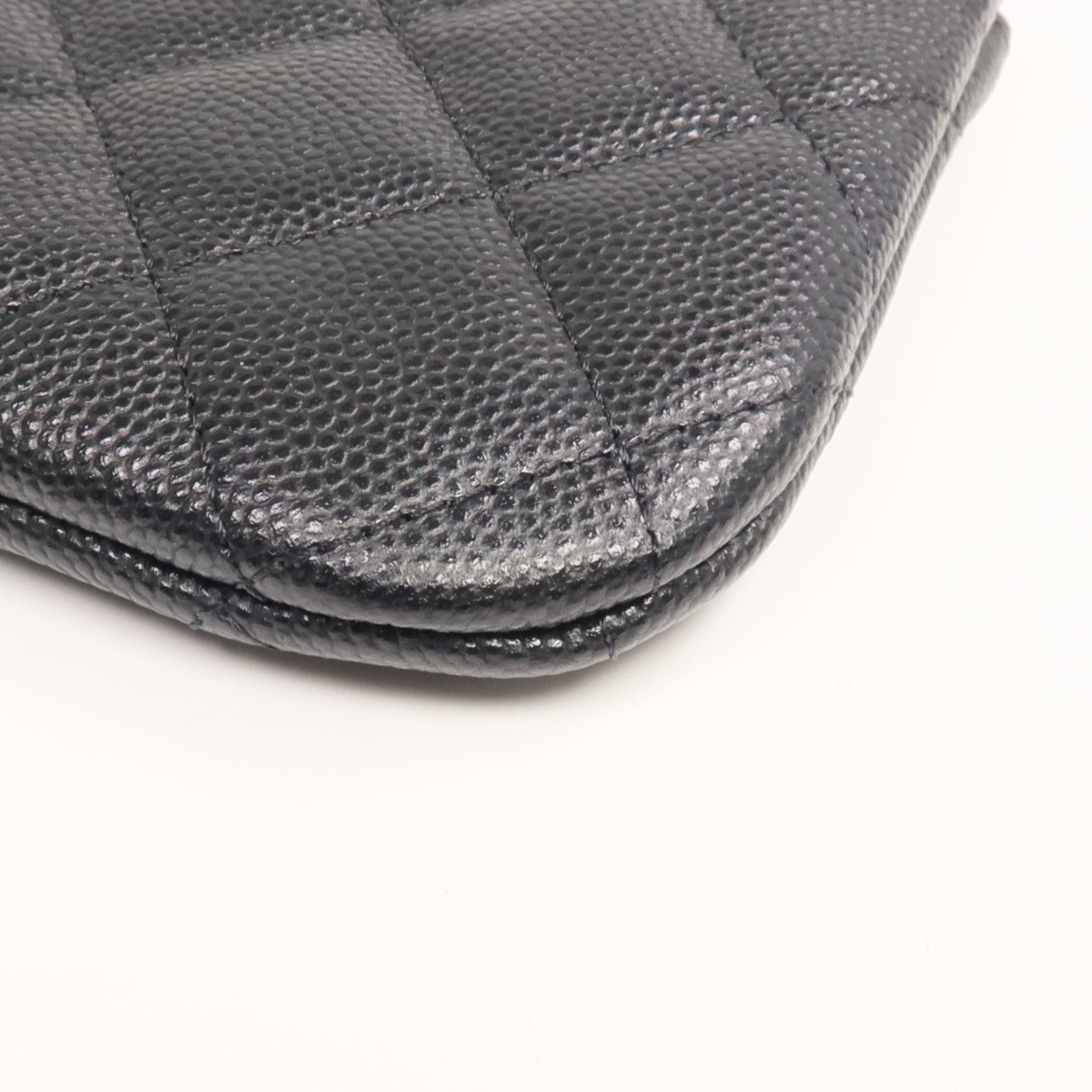 CHANEL 牛皮皮革Coin Case/Pouch銀扣零錢包/手拿包