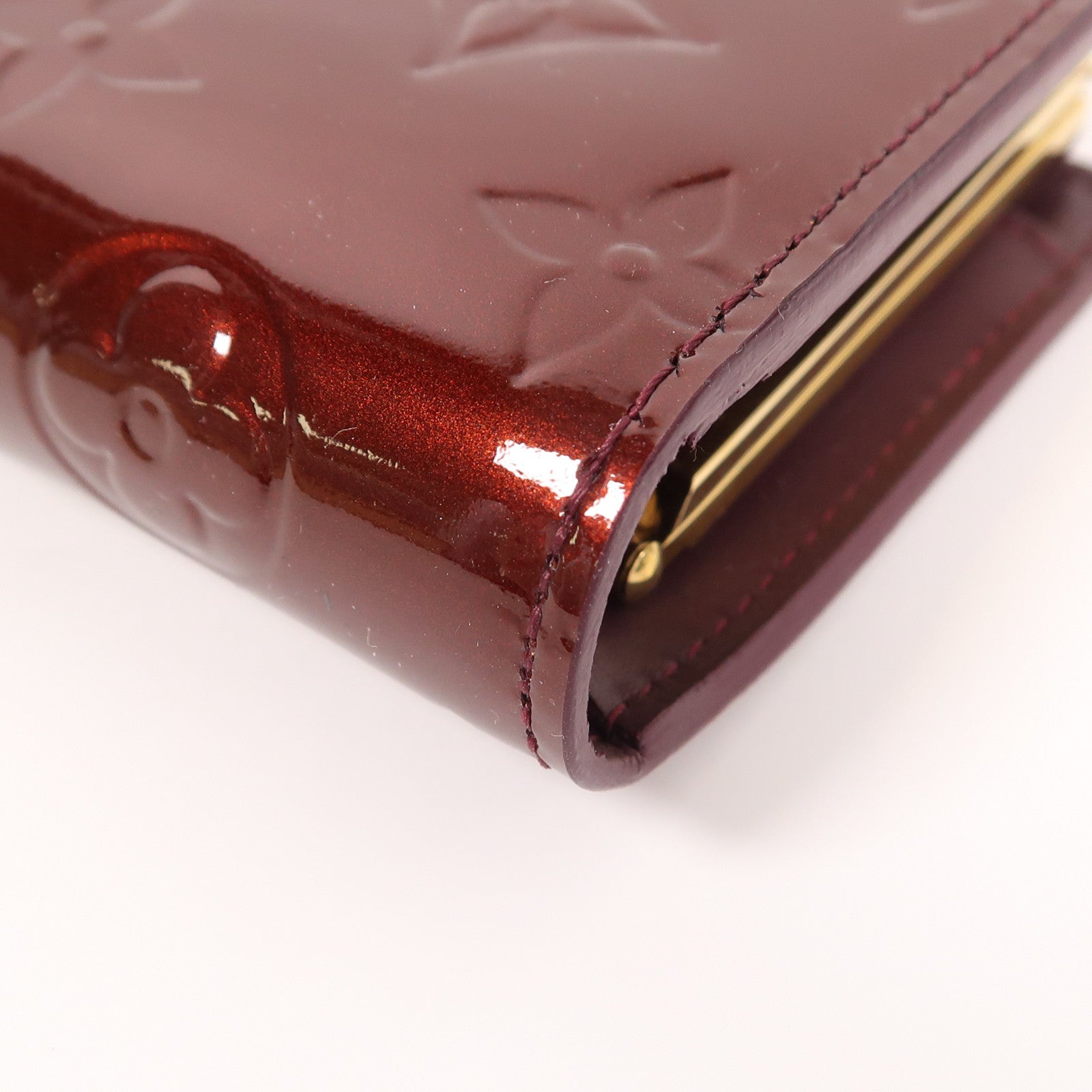LOUIS VUITTON Monogram Vernis Wallet金扣錢包