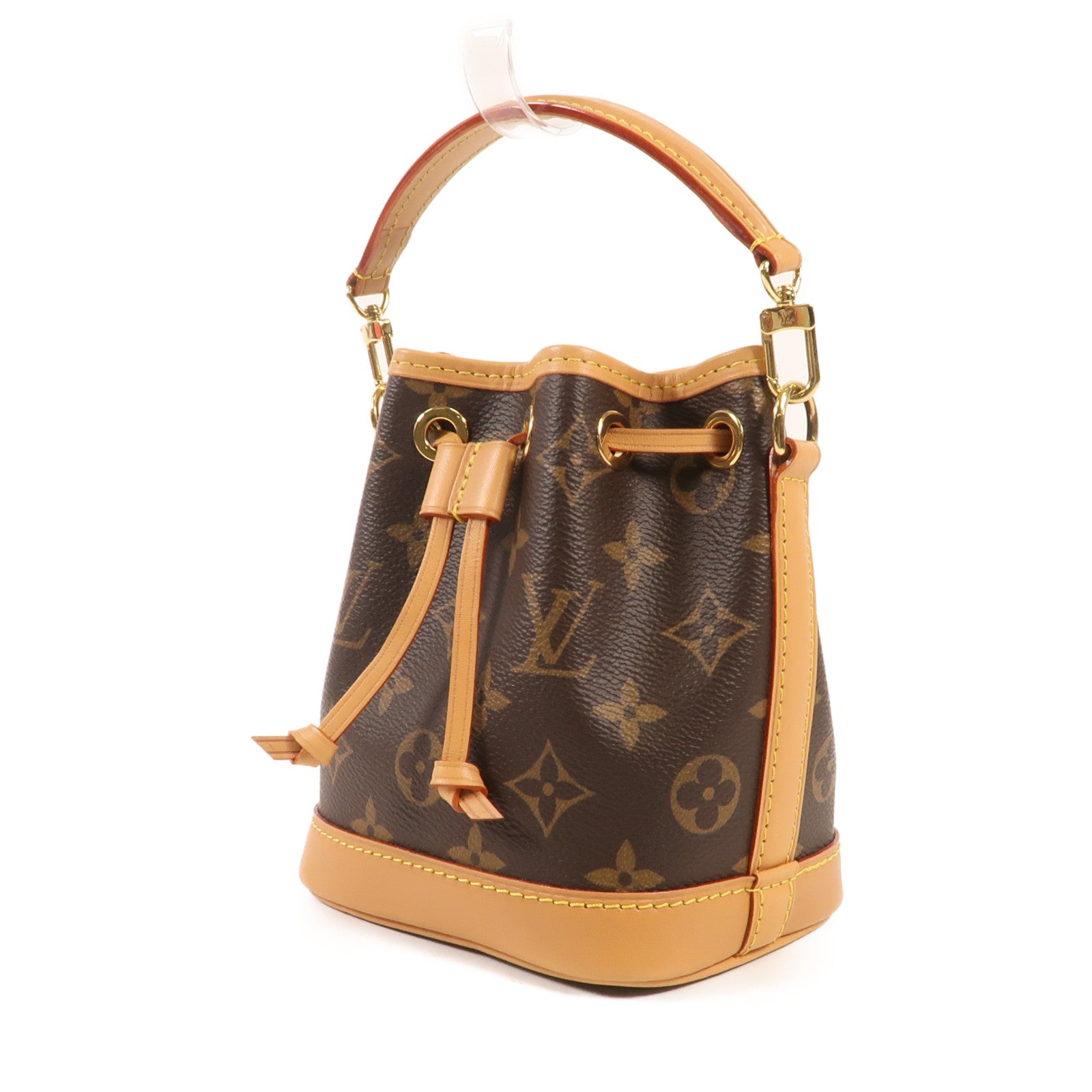 LOUIS VUITTON Monogram Nano Noe金扣手挽肩背兩用袋