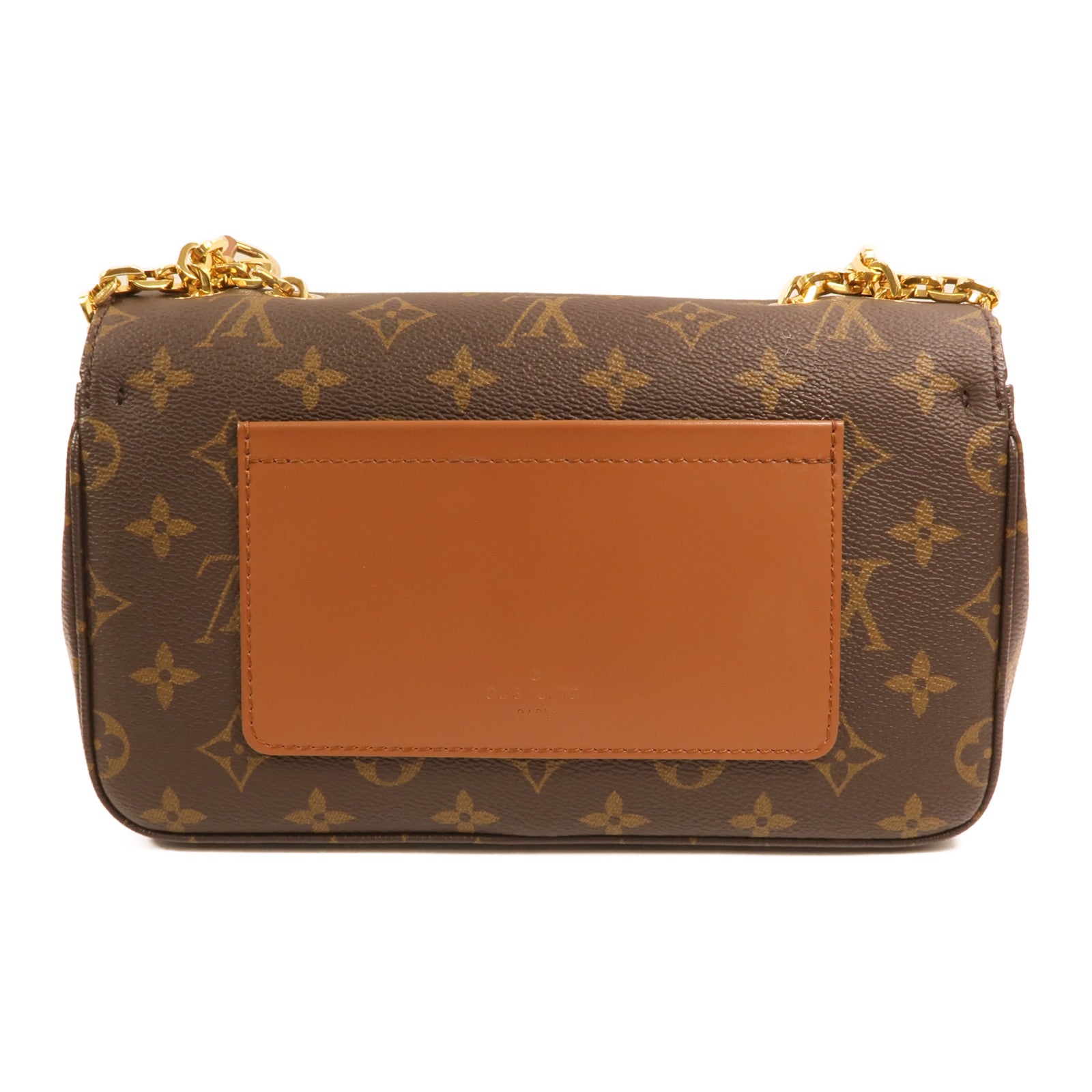 LOUIS VUITTON Monogram Marceau金扣鏈帶肩背袋棕色