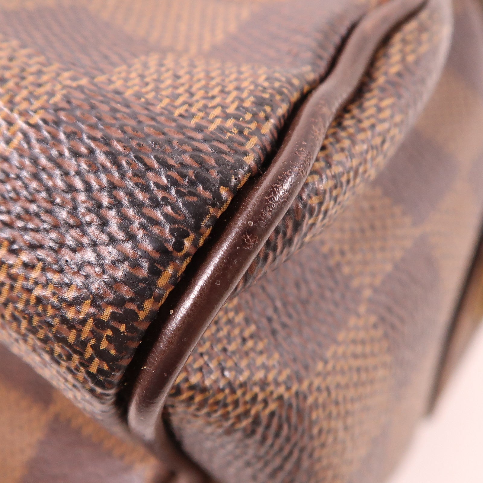 LOUIS VUITTON Damier Duomo金扣手挽袋棕色