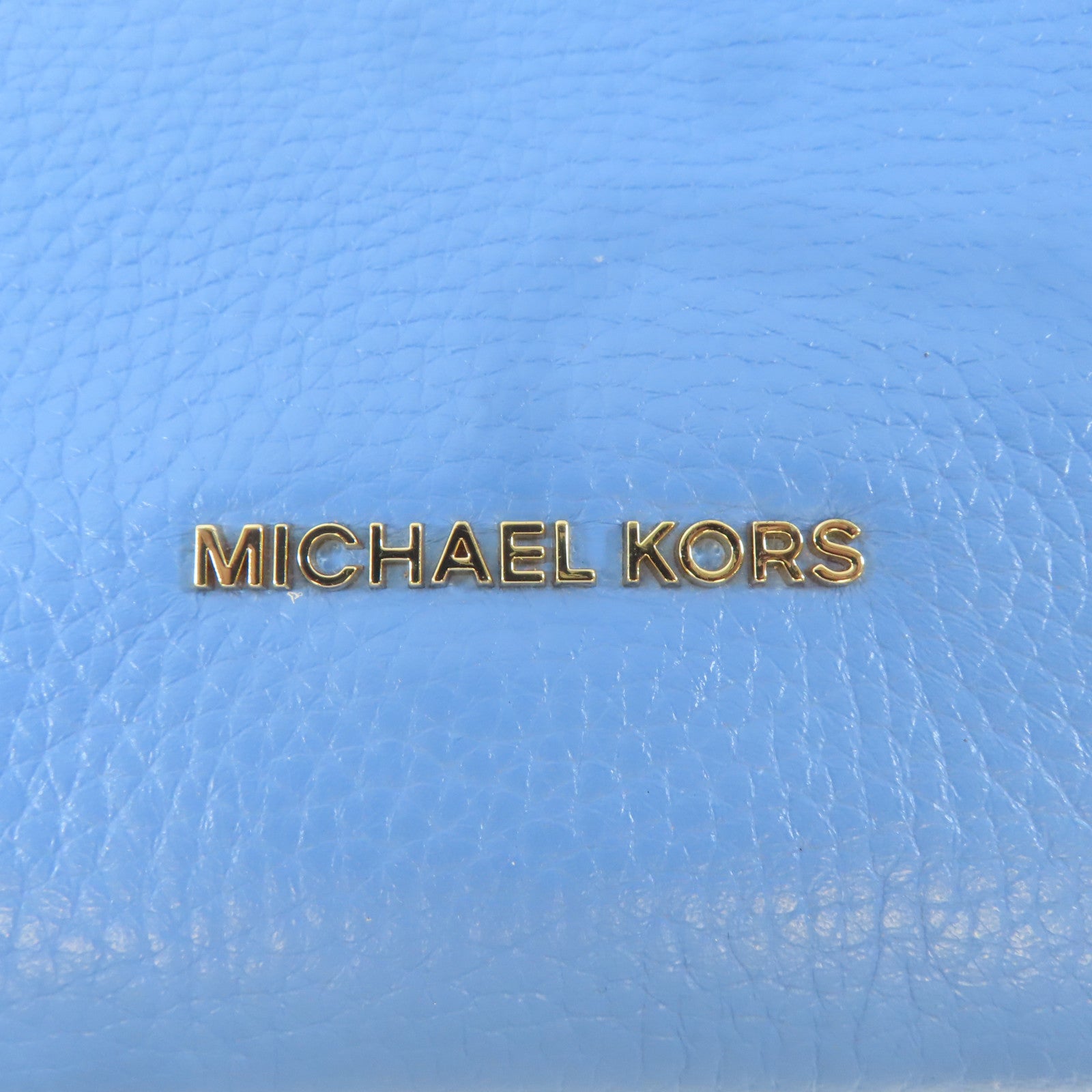Michael Kors 牛皮皮革Backpack金扣背包藍色
