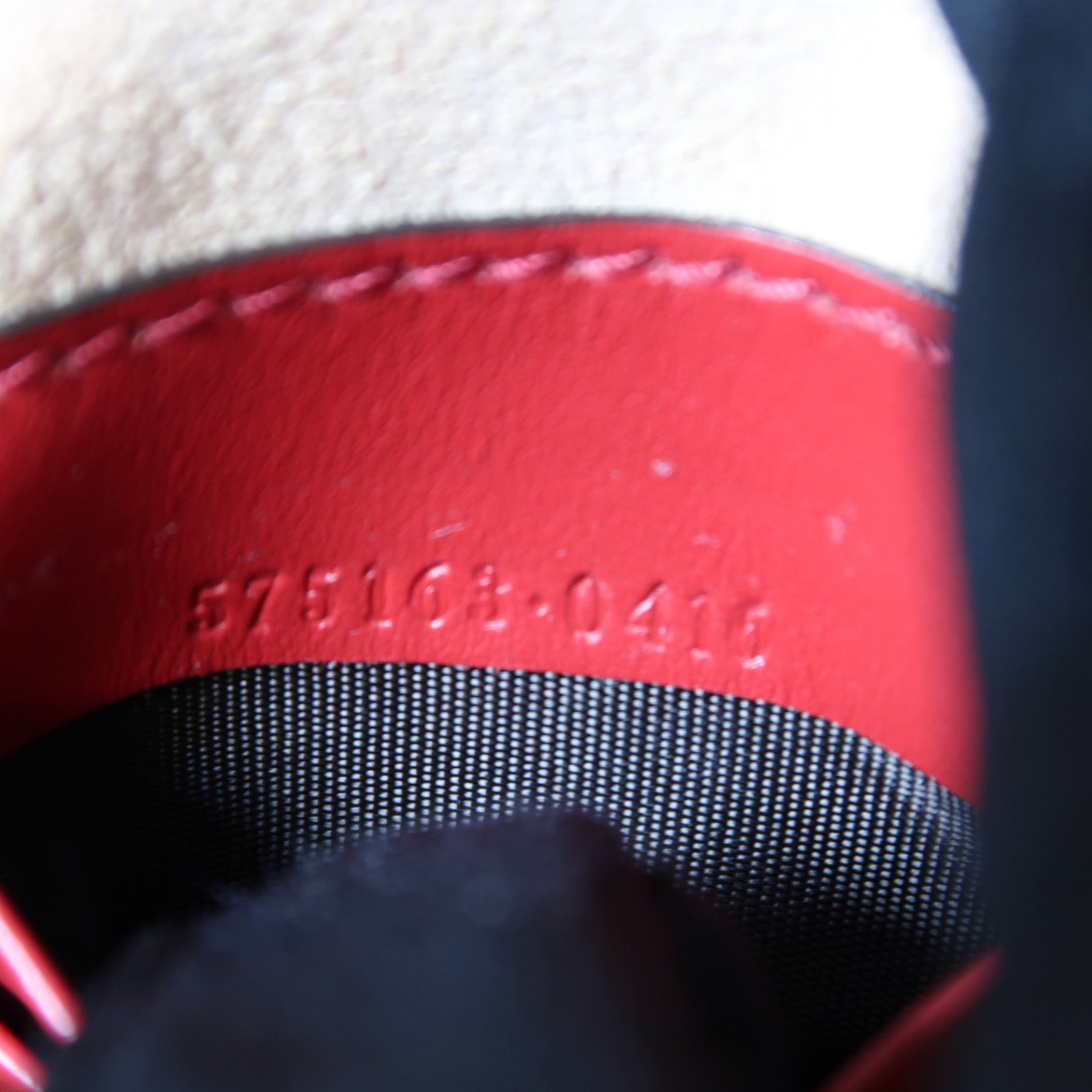 GUCCI 【激減優惠】牛皮皮革GG Marmont Bucket金扣鏈帶肩背袋紅色