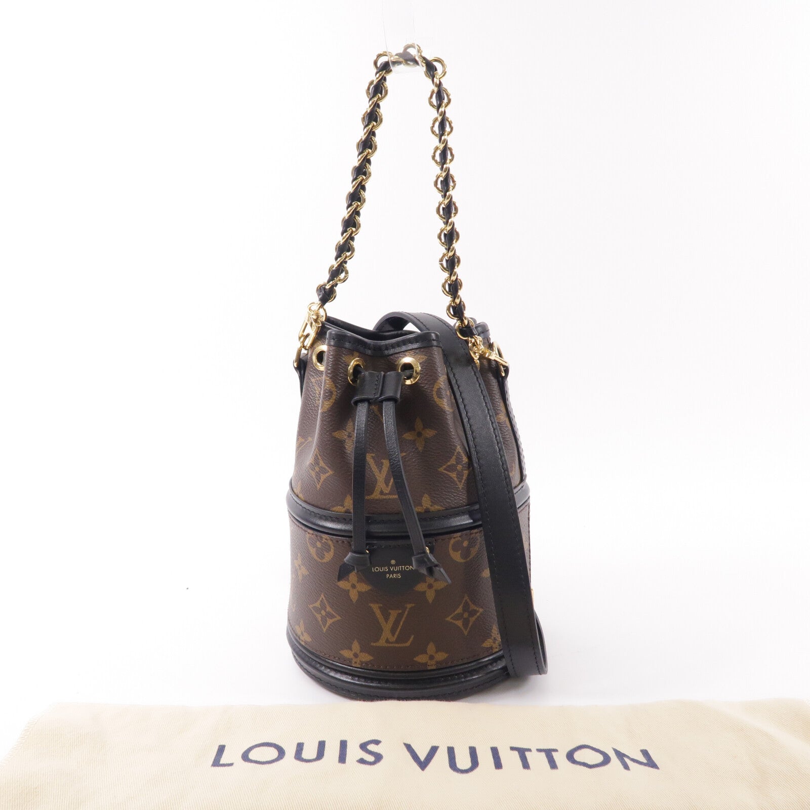 LOUIS VUITTON Monogram Canoe鏈帶手挽肩背兩用袋