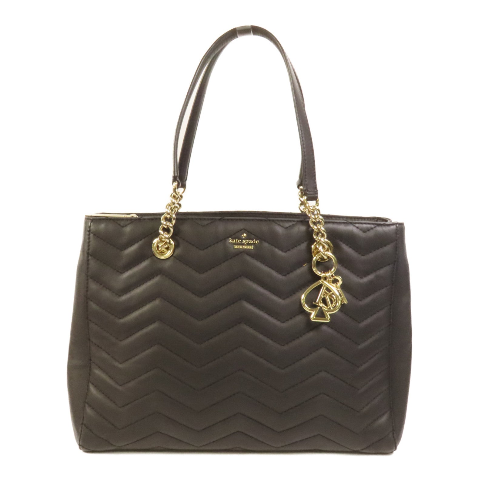Kate Spade 牛皮皮革Tote Bag金扣肩背袋