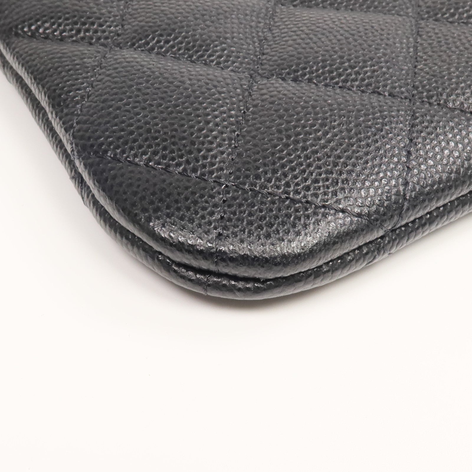 CHANEL 牛皮皮革Coin Case/Pouch銀扣零錢包/手拿包