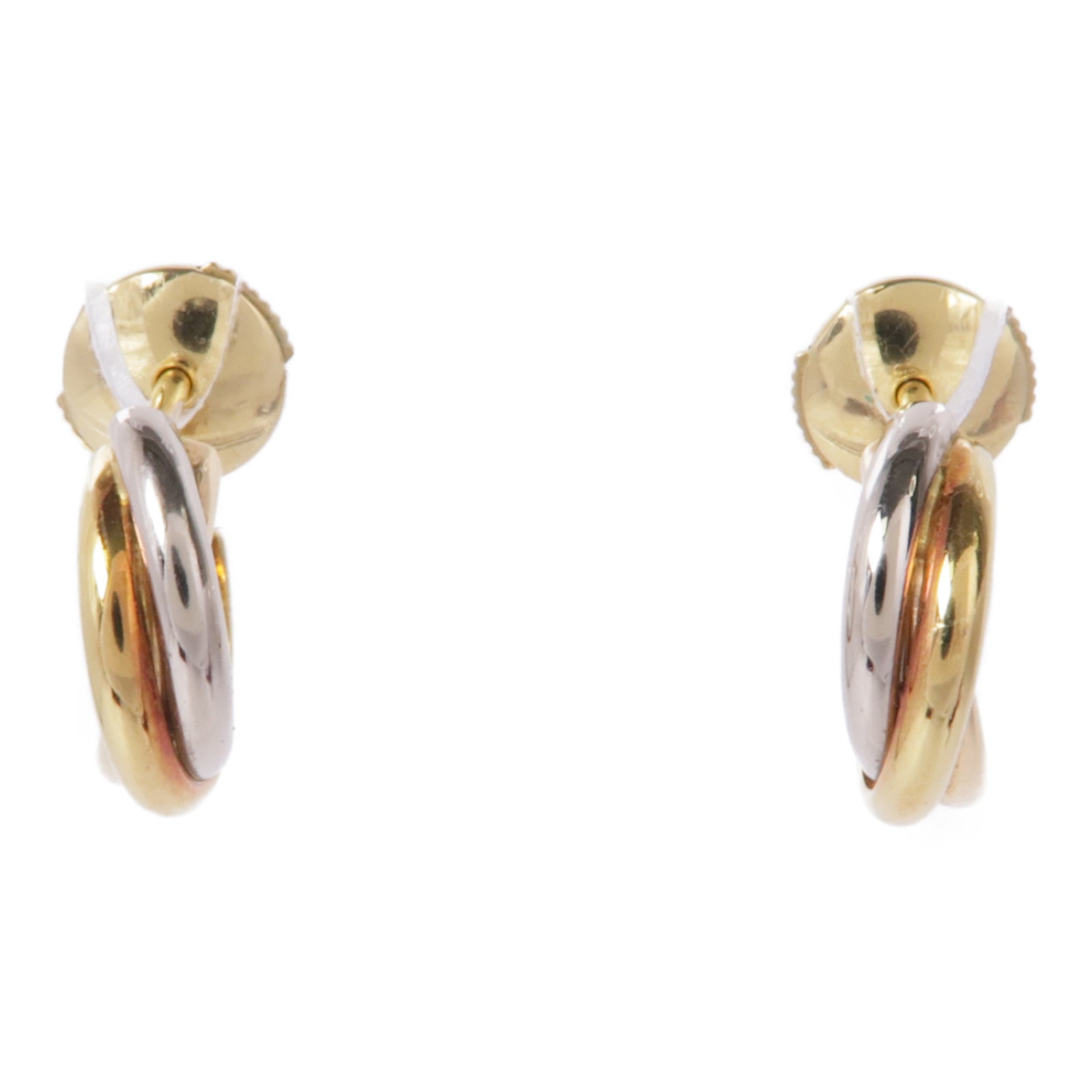 CARTIER 18K黃金/白金/玫瑰金Trinity Earrings耳環