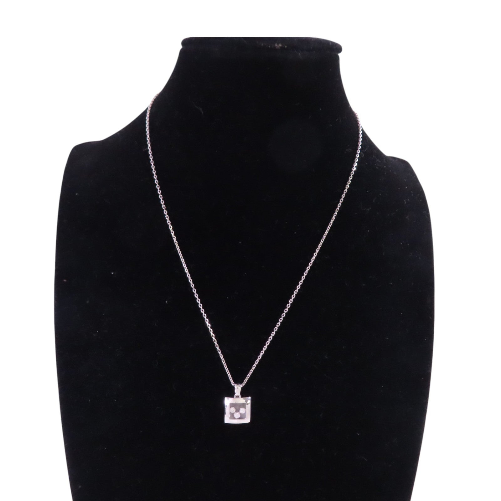 Chopard 【激減優惠】18K白金/鑽石Happy Diamonds Necklace項鏈