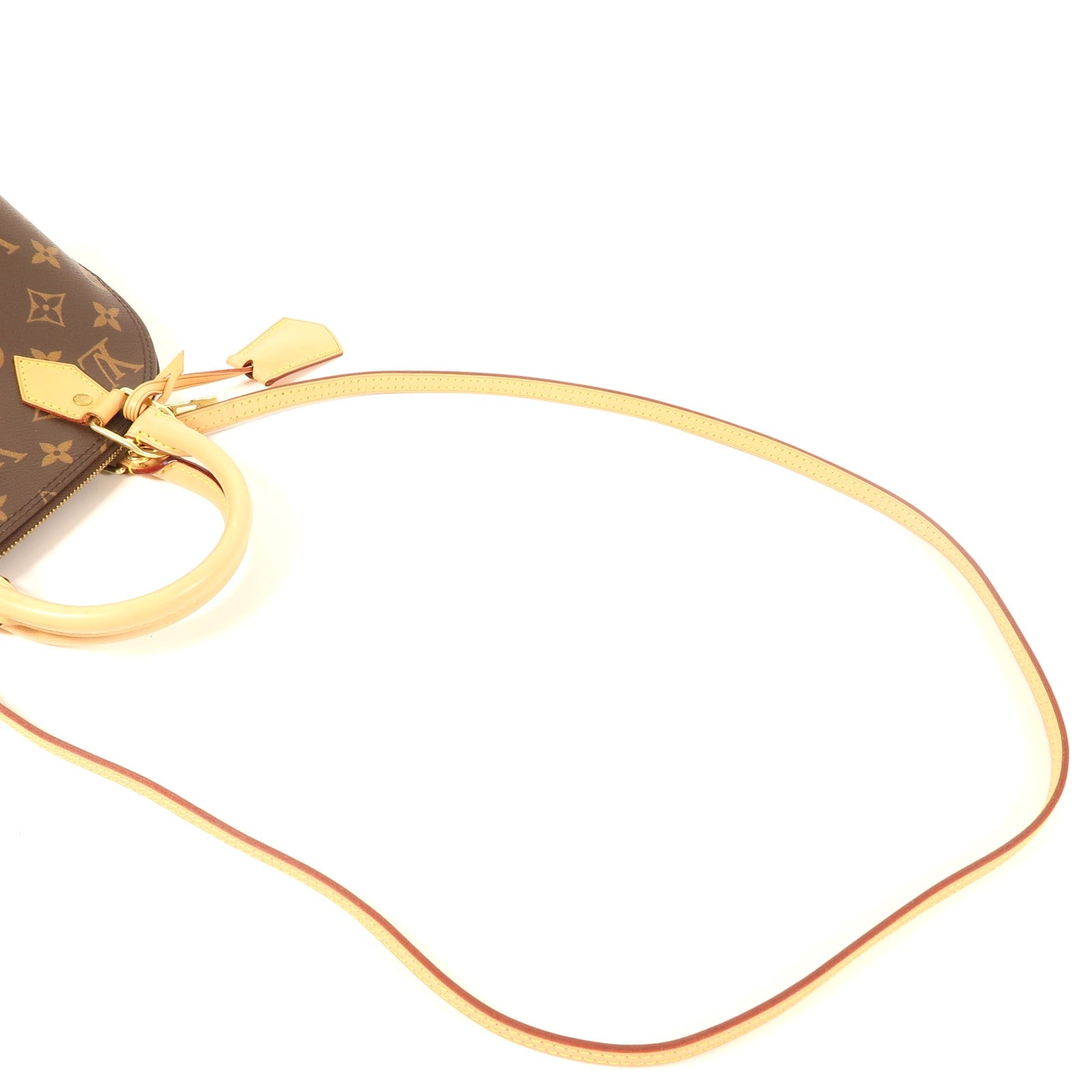 LOUIS VUITTON Monogram Alma BB金扣手挽肩背兩用袋啡色