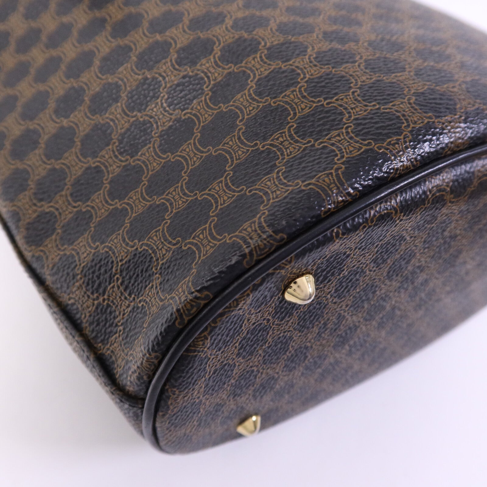 CELINE 牛皮皮革Tote Bag金扣手挽袋