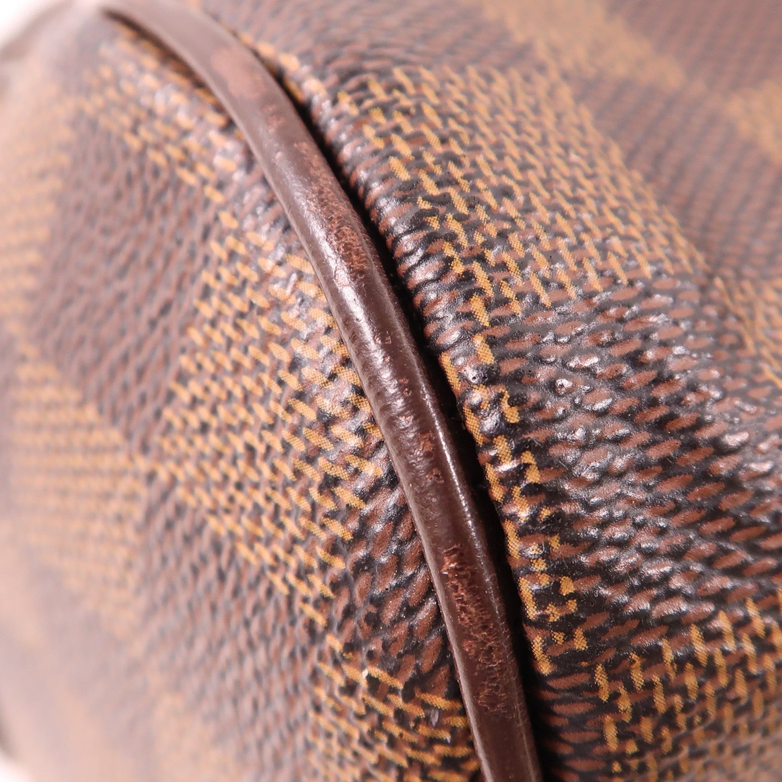 LOUIS VUITTON Damier Duomo金扣手挽袋棕色