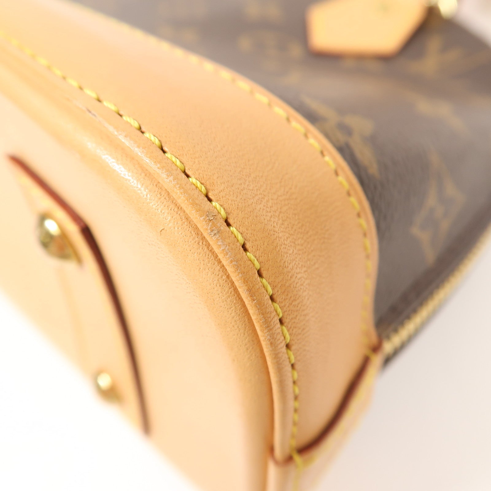 LOUIS VUITTON Monogram Alma BB金扣手挽肩背兩用袋啡色