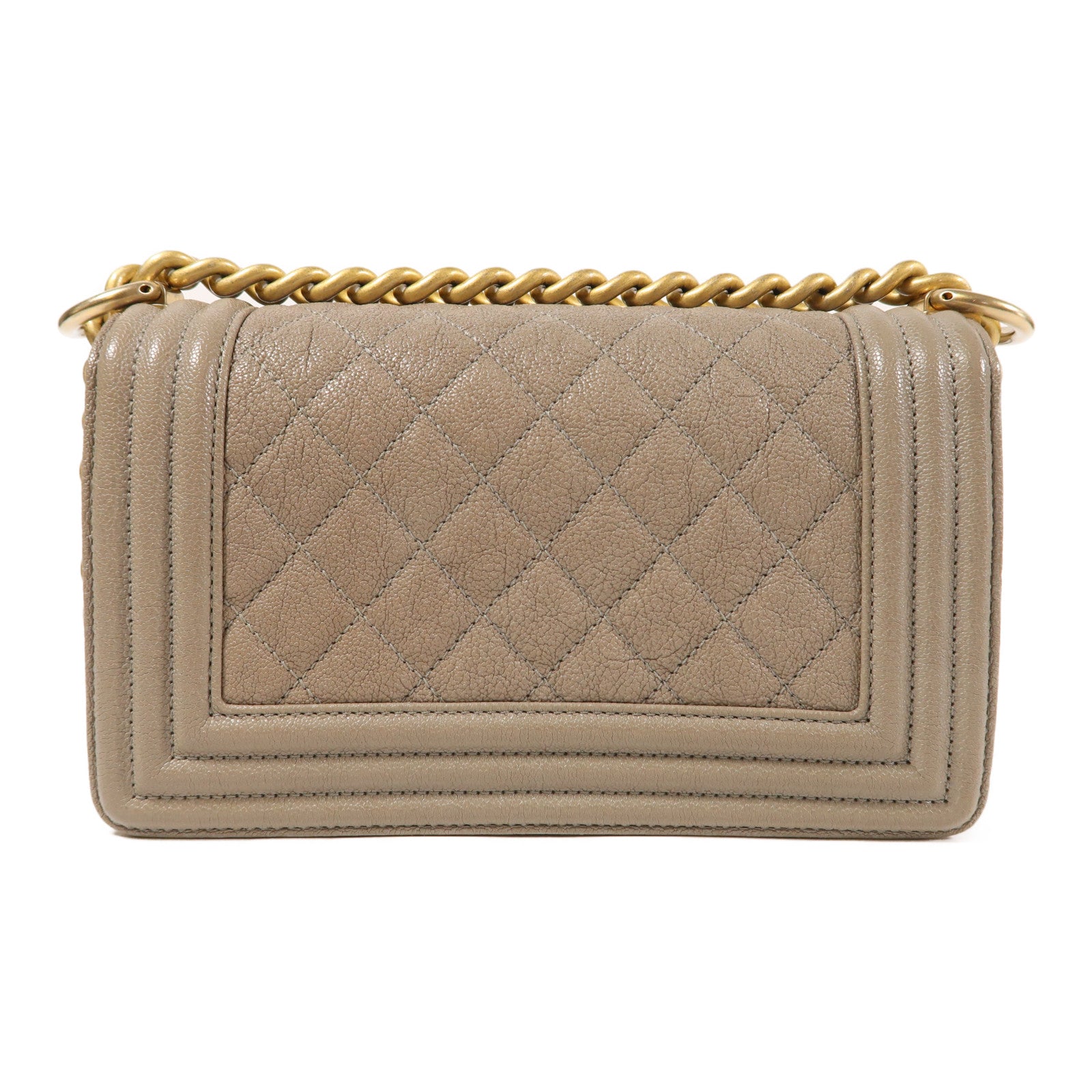 CHANEL 【激減優惠】牛皮皮革Boy 20金扣肩背袋