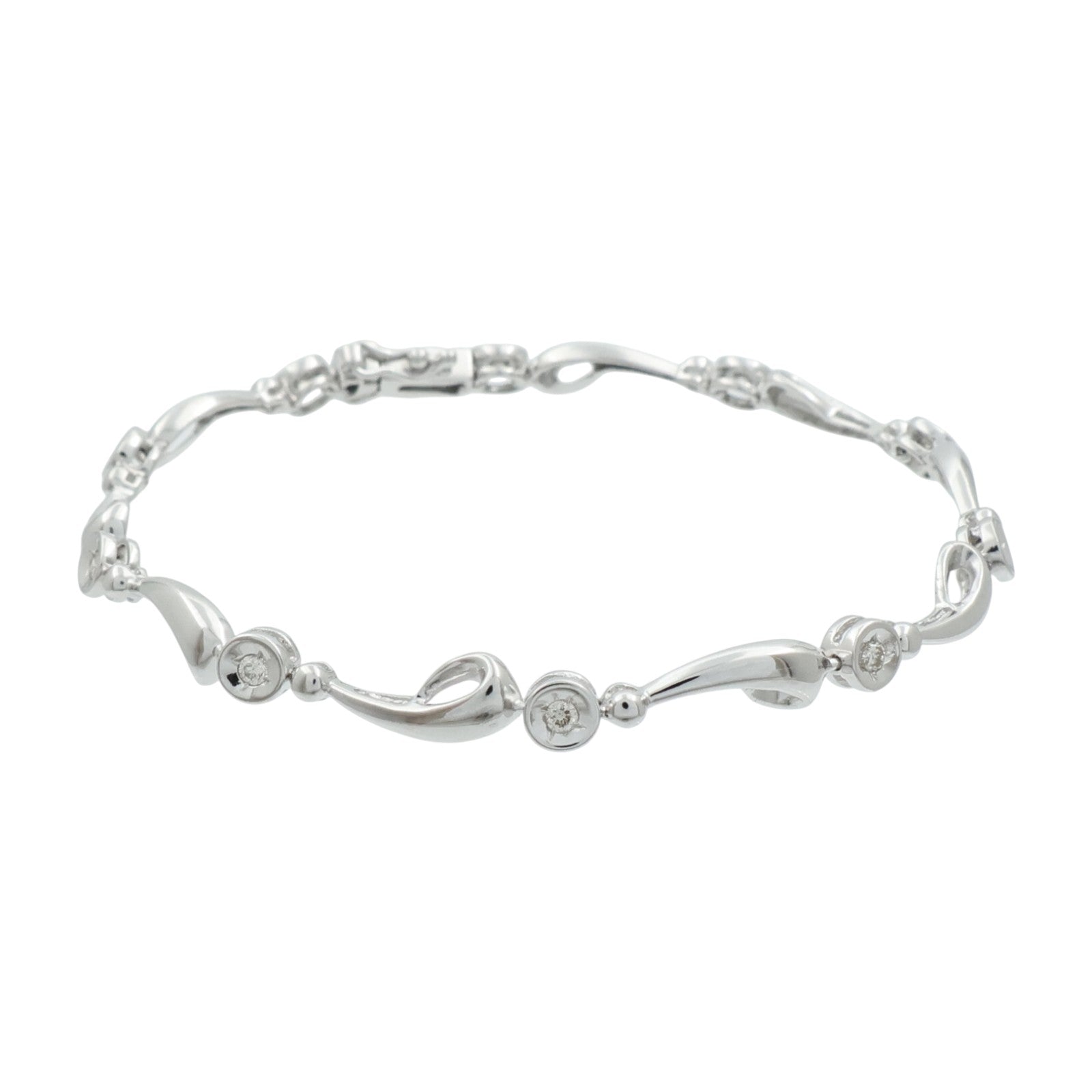 JEWELRY 18K白金Bracelet鑽石手鏈