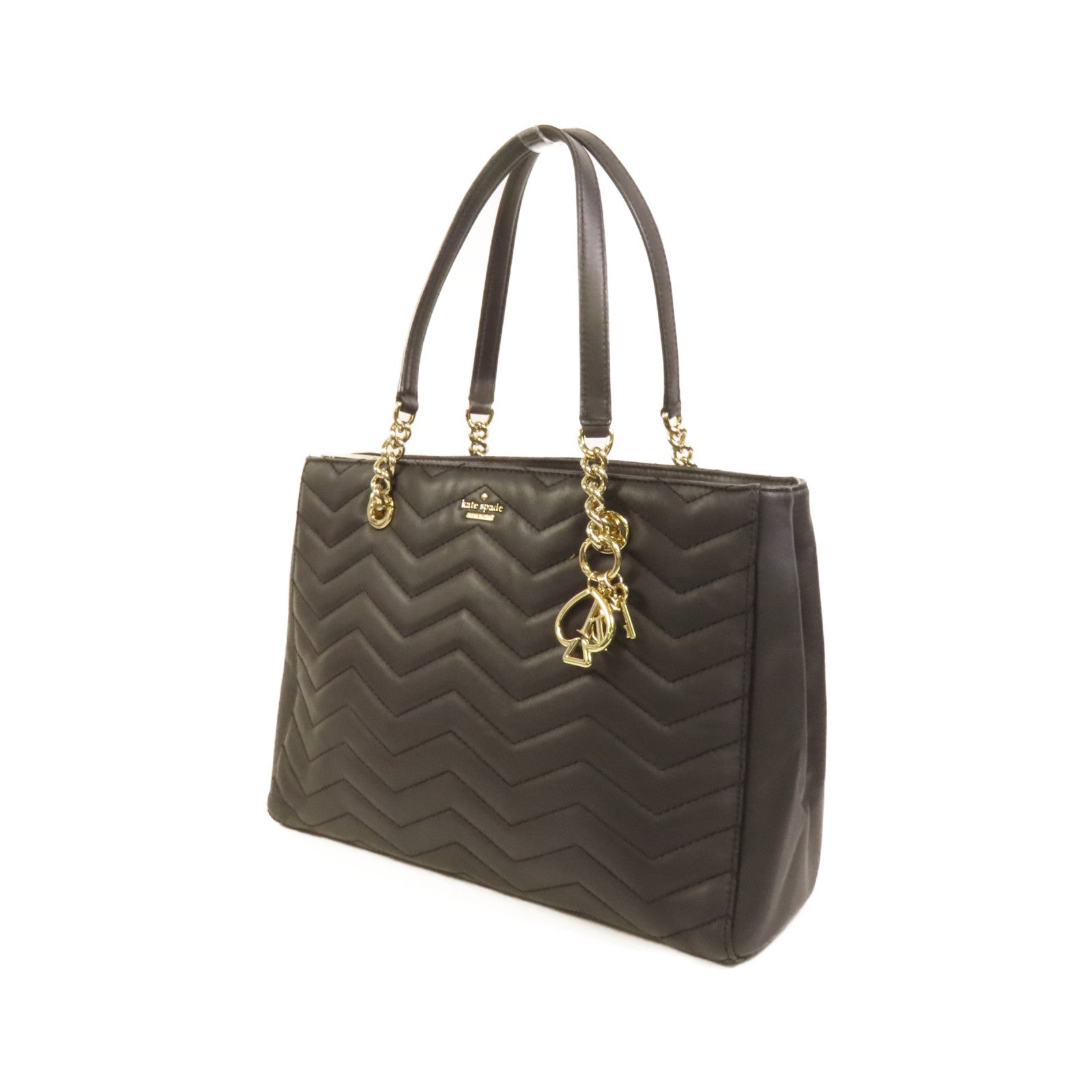 Kate Spade 牛皮皮革Tote Bag金扣肩背袋