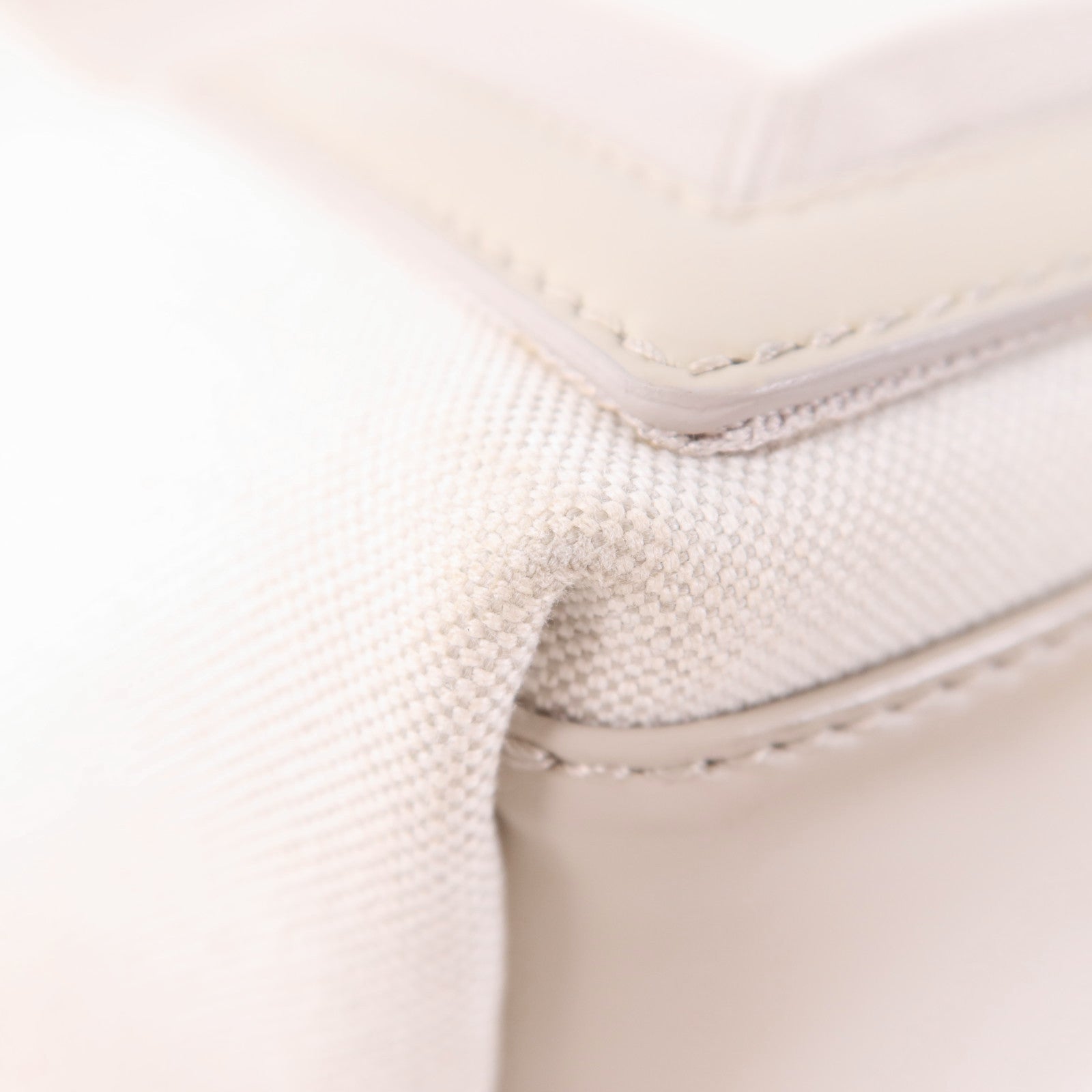 BALENCIAGA SHW Navy Cabas Small Tote Bag Handbag Canvas Beige/Grey