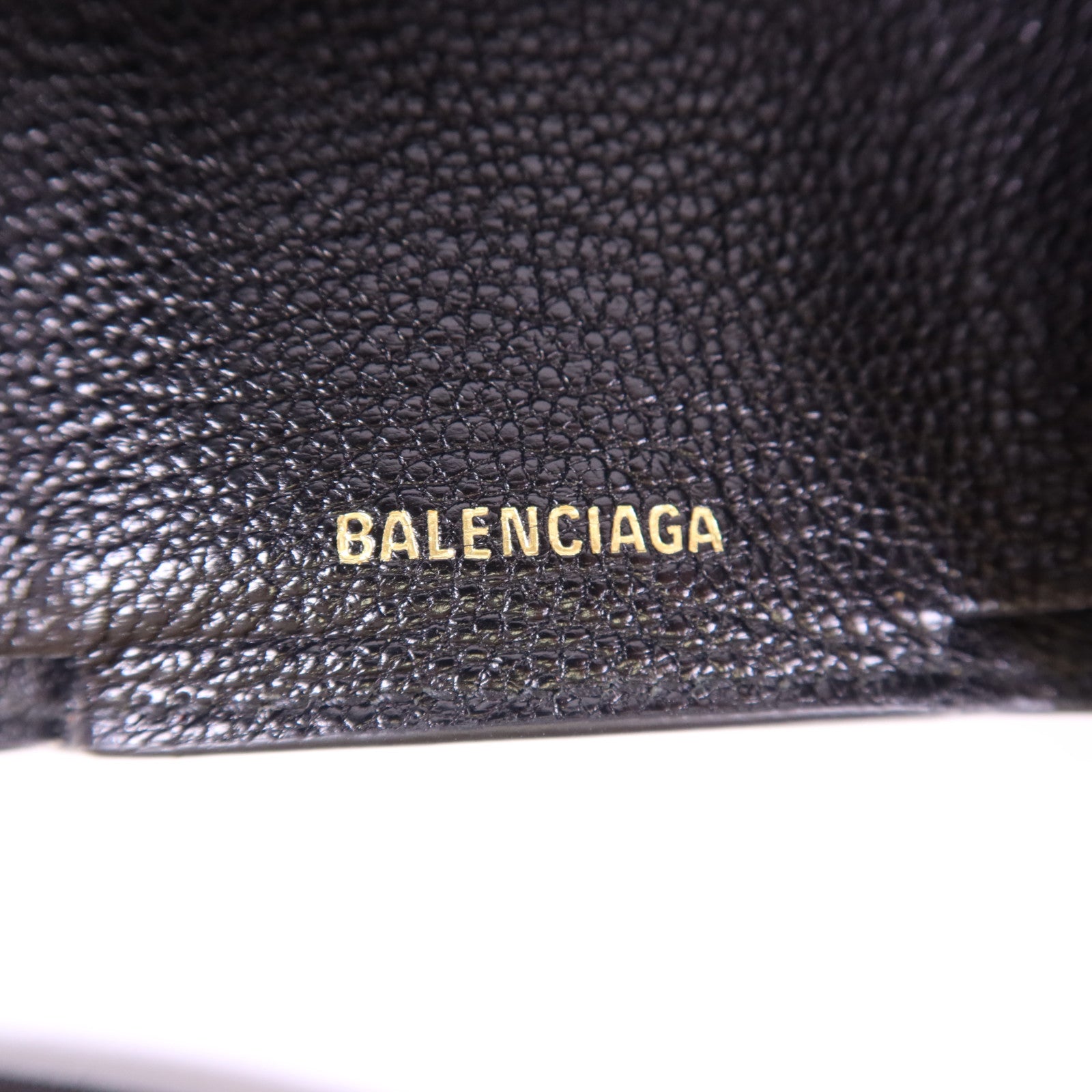 BALENCIAGA 牛皮皮革Trifold Wallet金扣錢包