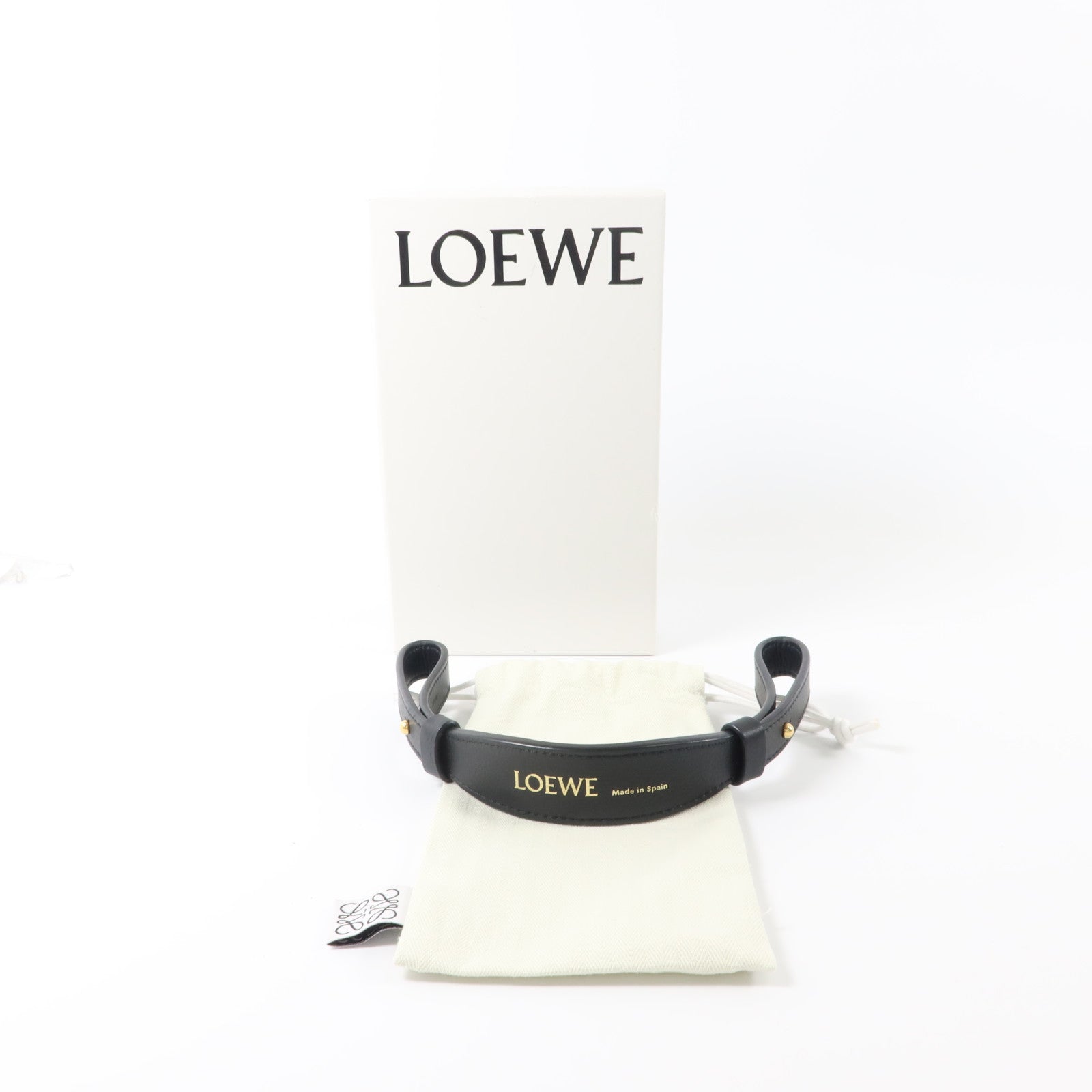 LOEWE 牛皮皮革Brand Short Strap短肩帶