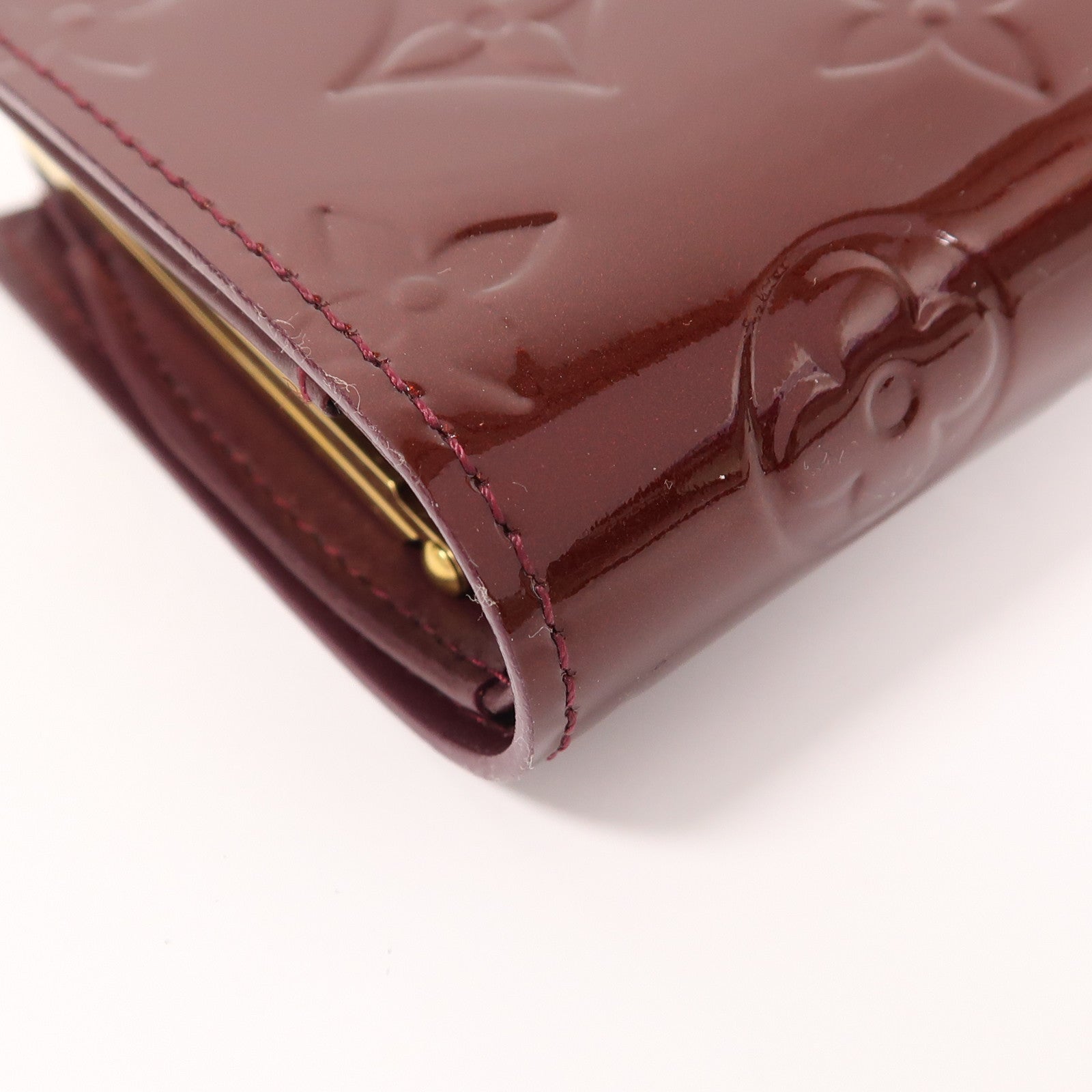 LOUIS VUITTON 【激減優惠】Monogram Vernis Wallet金扣錢包
