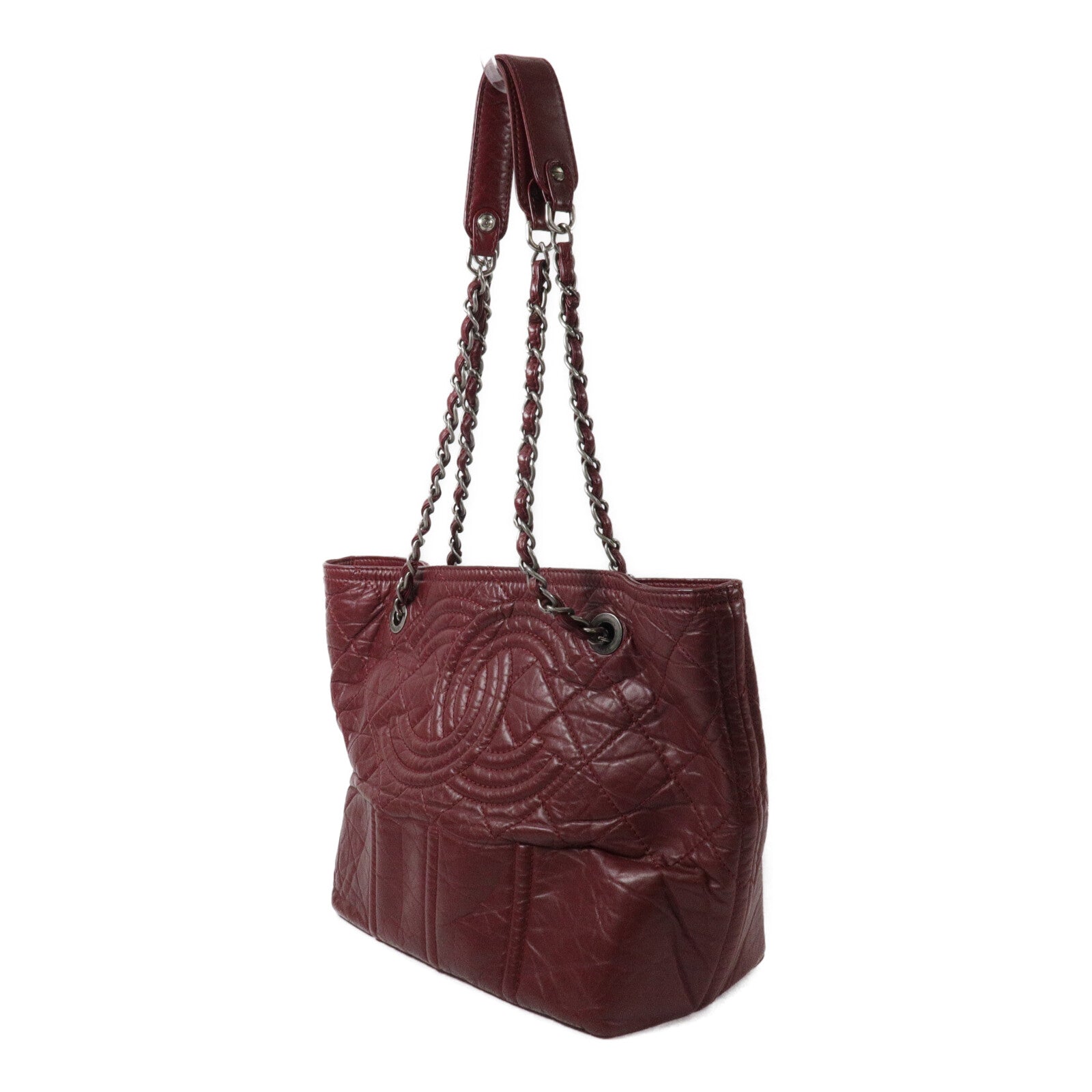 CHANEL 牛皮皮革Shopping In Moscow Tote Bag鏈帶手挽袋