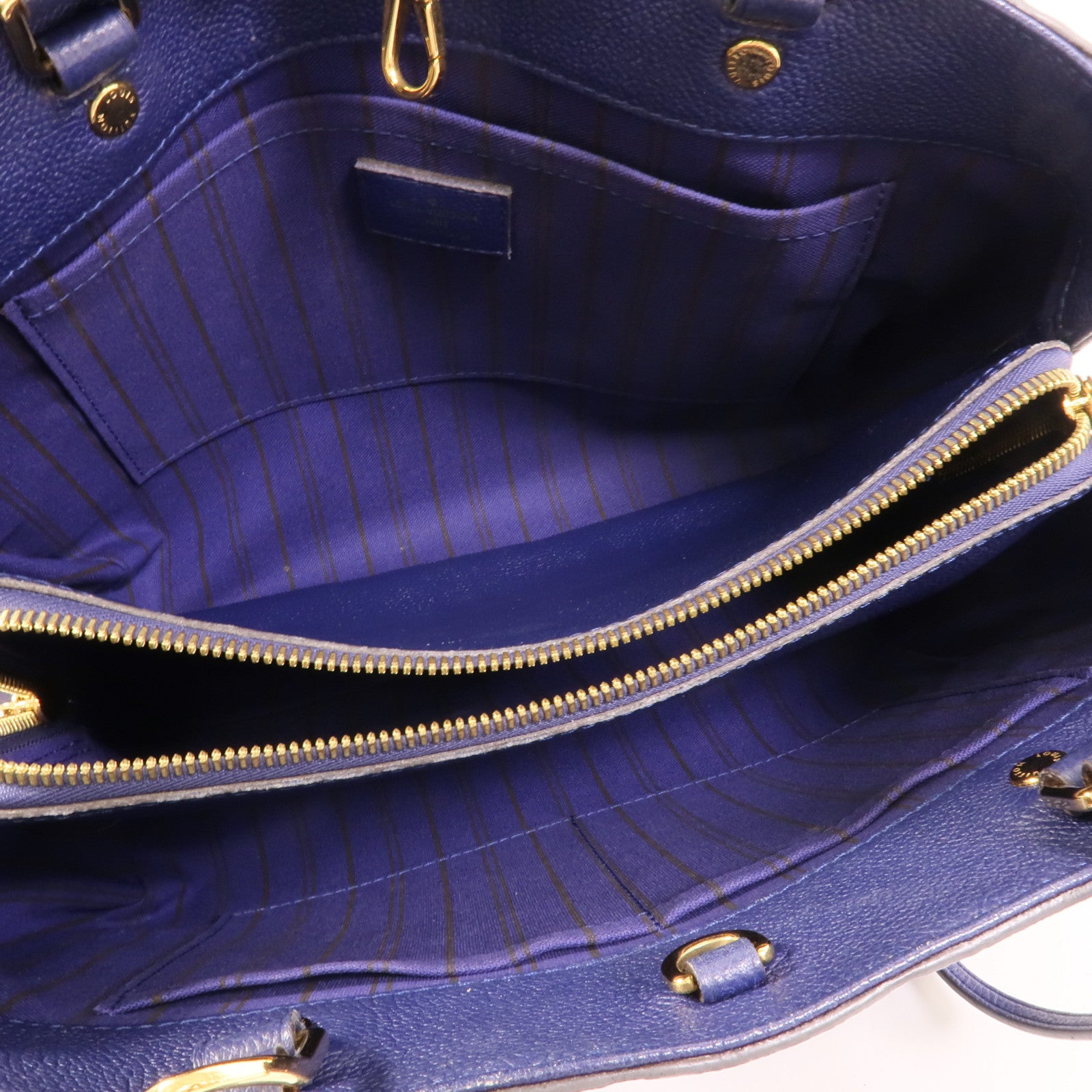 LOUIS VUITTON Monogram Empreinte Montaigne MM手挽肩背兩用袋
