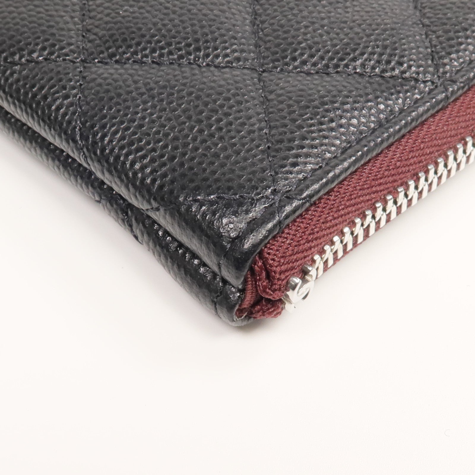 CHANEL 牛皮皮革Coin Case/Pouch銀扣零錢包/手拿包