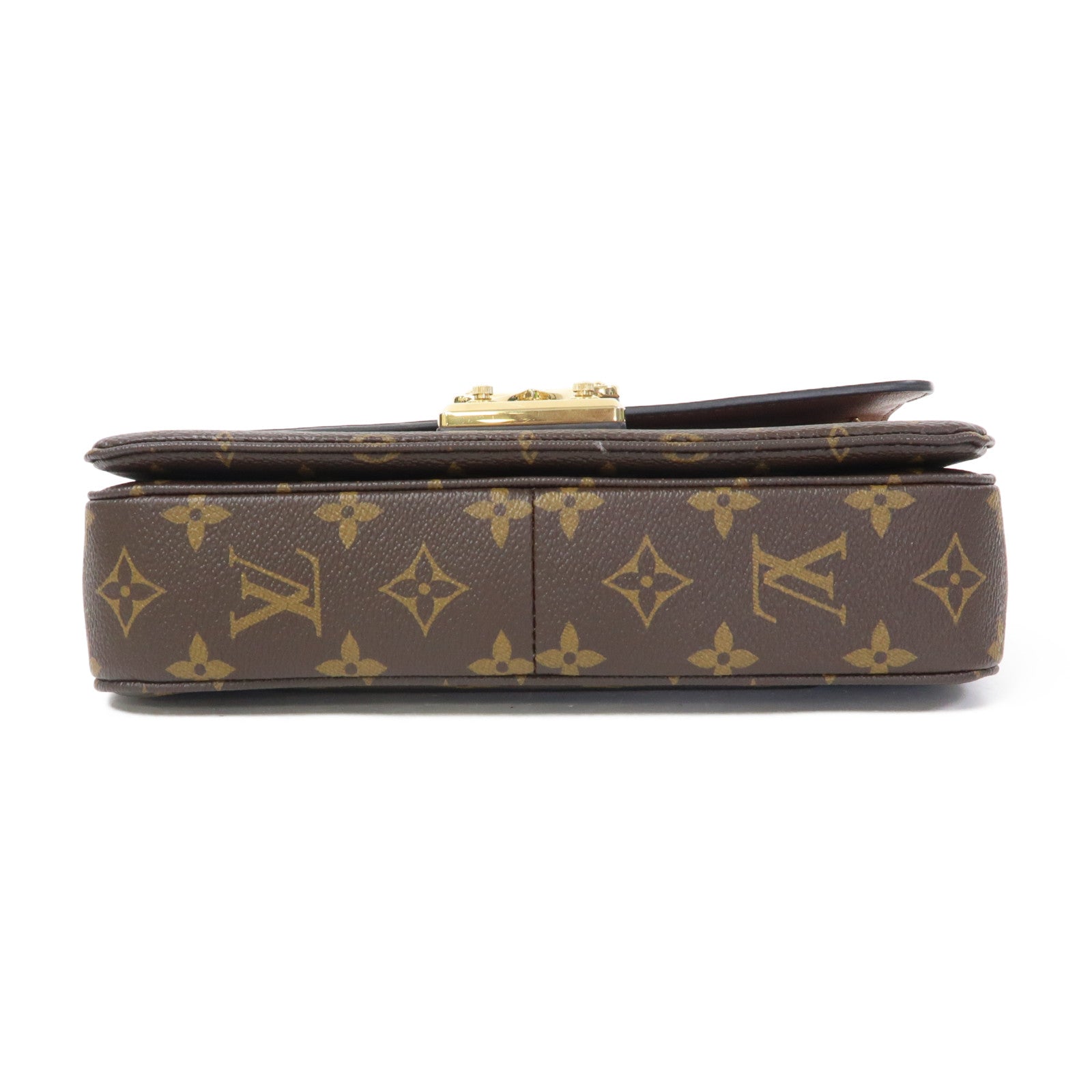LOUIS VUITTON Monogram Marceau金扣鏈帶肩背袋啡色