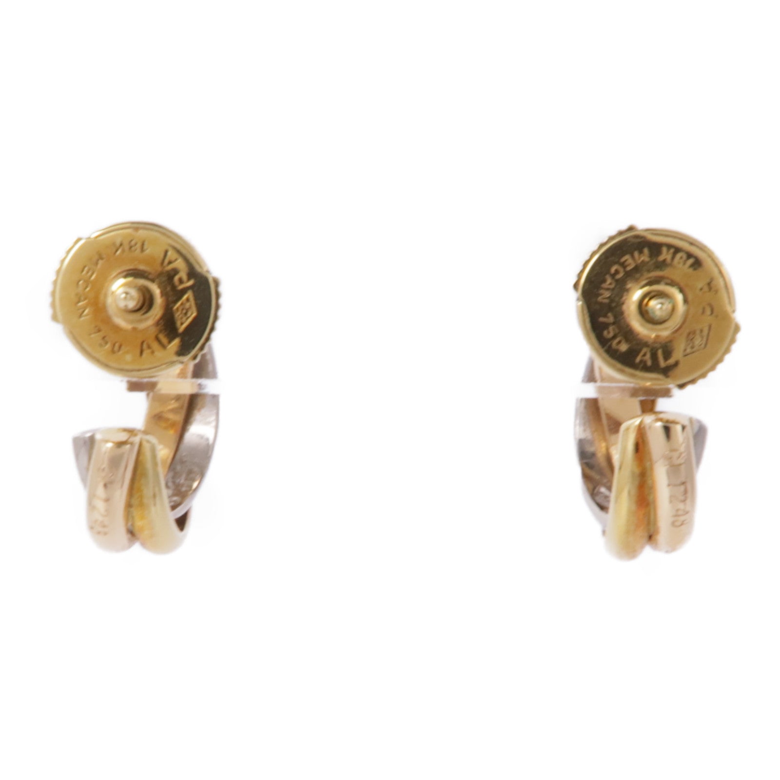 CARTIER 18K黃金/白金/玫瑰金Trinity Earrings耳環