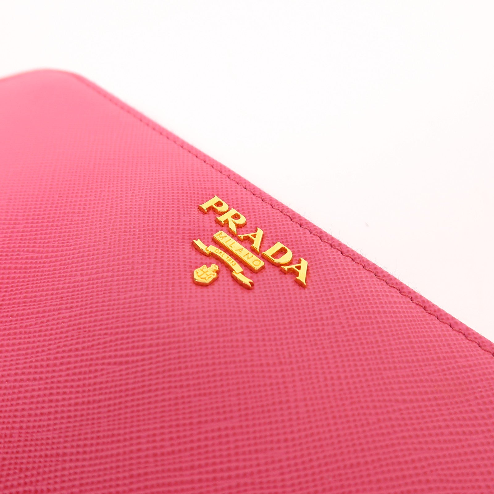 PRADA 牛皮皮革Long Wallet金扣長錢包