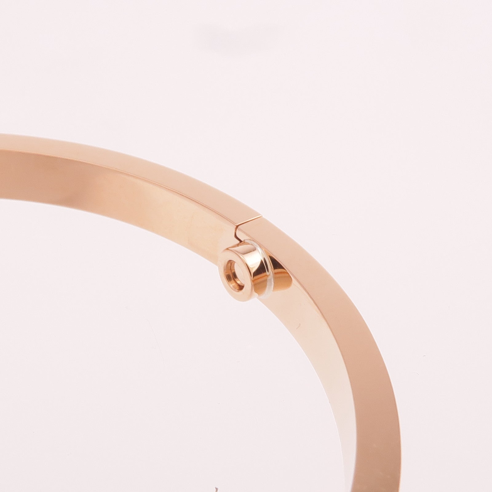 CARTIER 18K玫瑰金Love Bracelet Small Model Full Diamonds鑽石手鐲Cartier#16