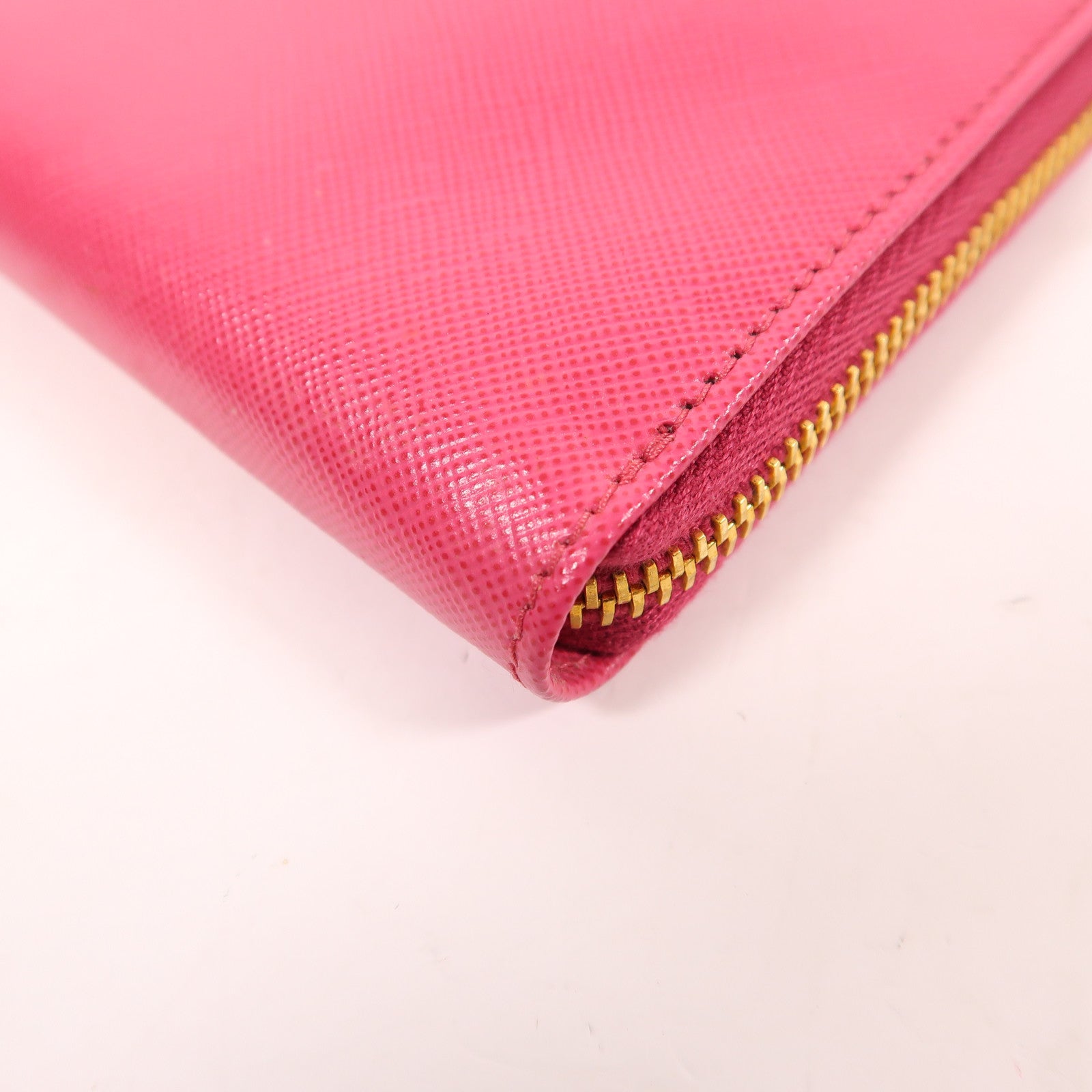 PRADA 牛皮皮革Long Wallet金扣長錢包